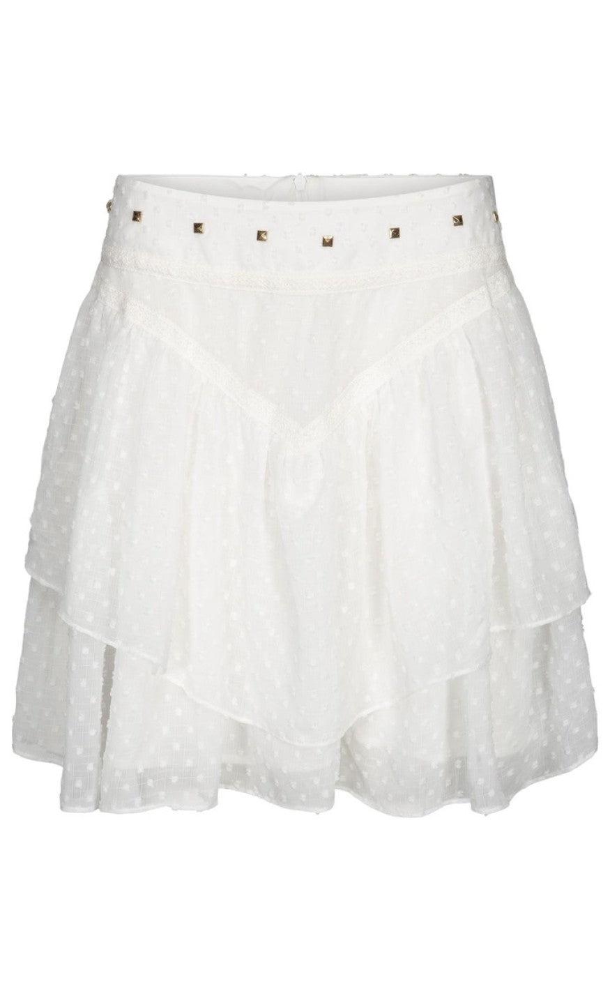 SOFIE SCHNOOR LARA SKIRT WHITE S202286
