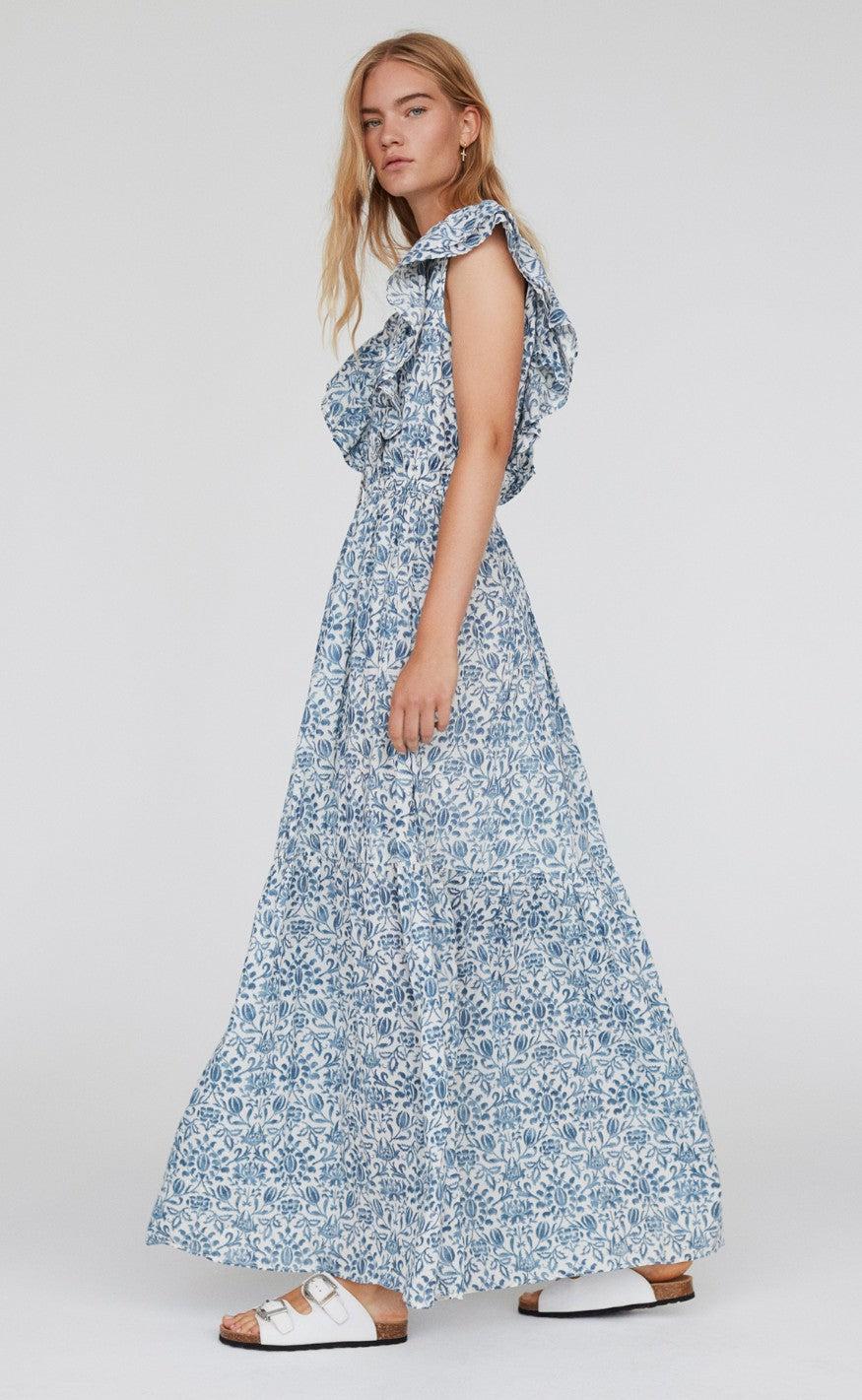Sofie Schnoor Kjole - S212257 - Ivalo - Dusty Blue