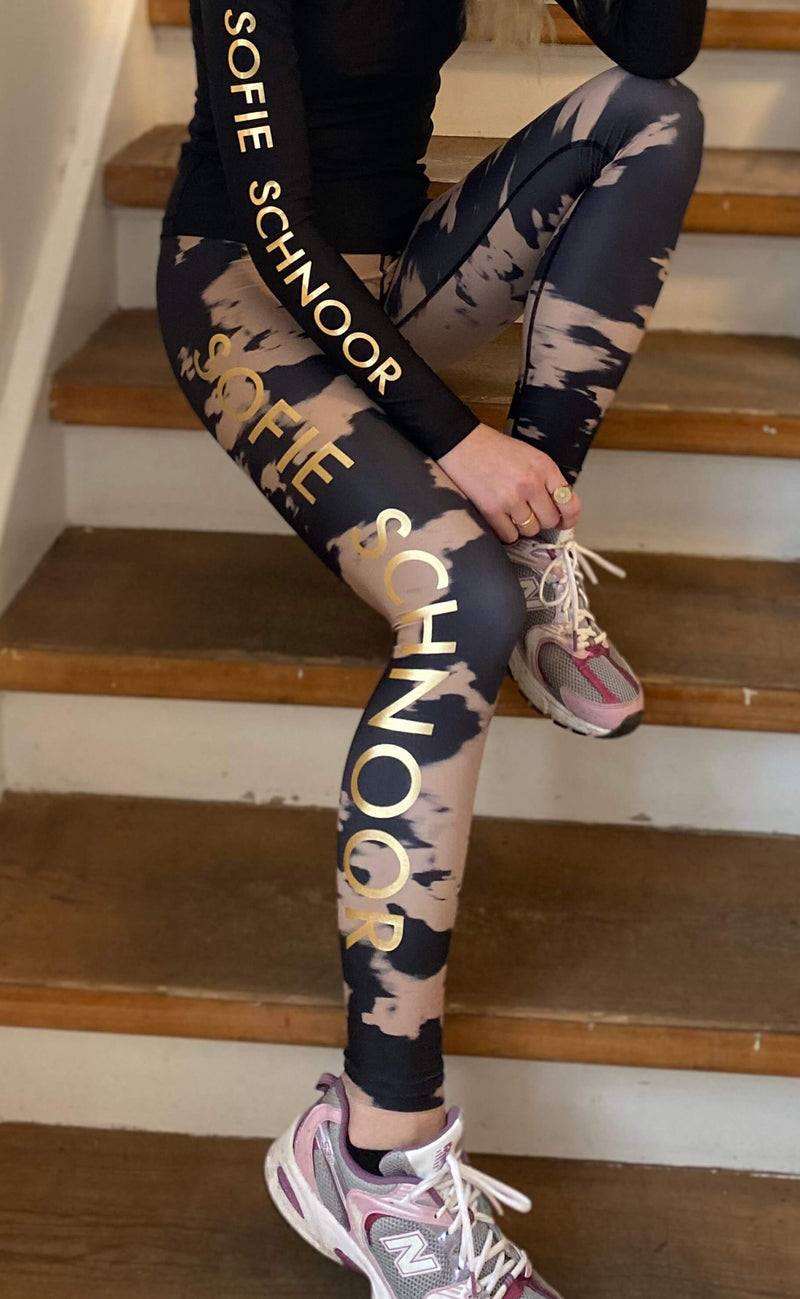 Sofie Schnoor Leggings - Joanne S211402 - Black Tie Dye