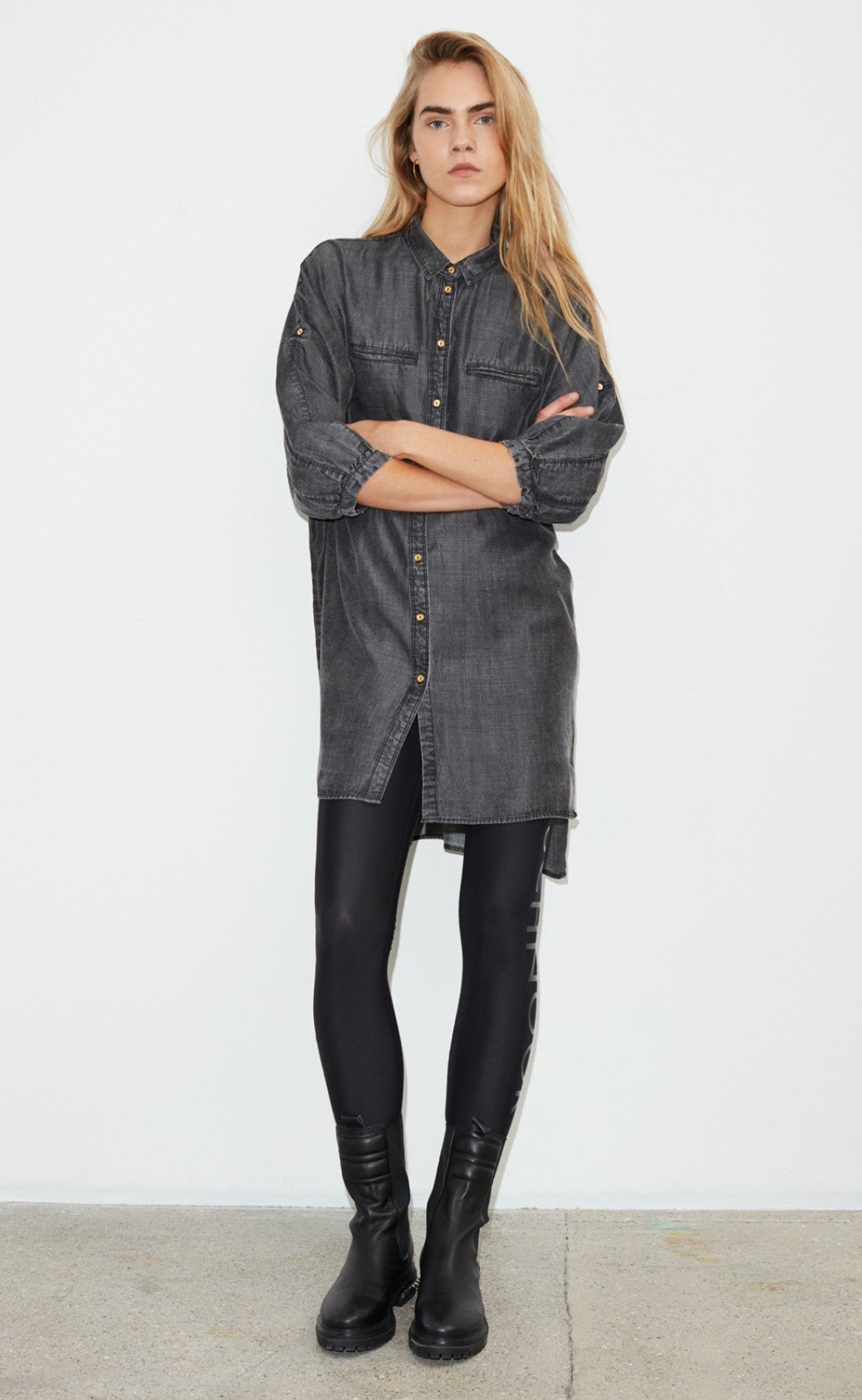 Sofie Schnoor Skjortekjole - S213357 - Grey