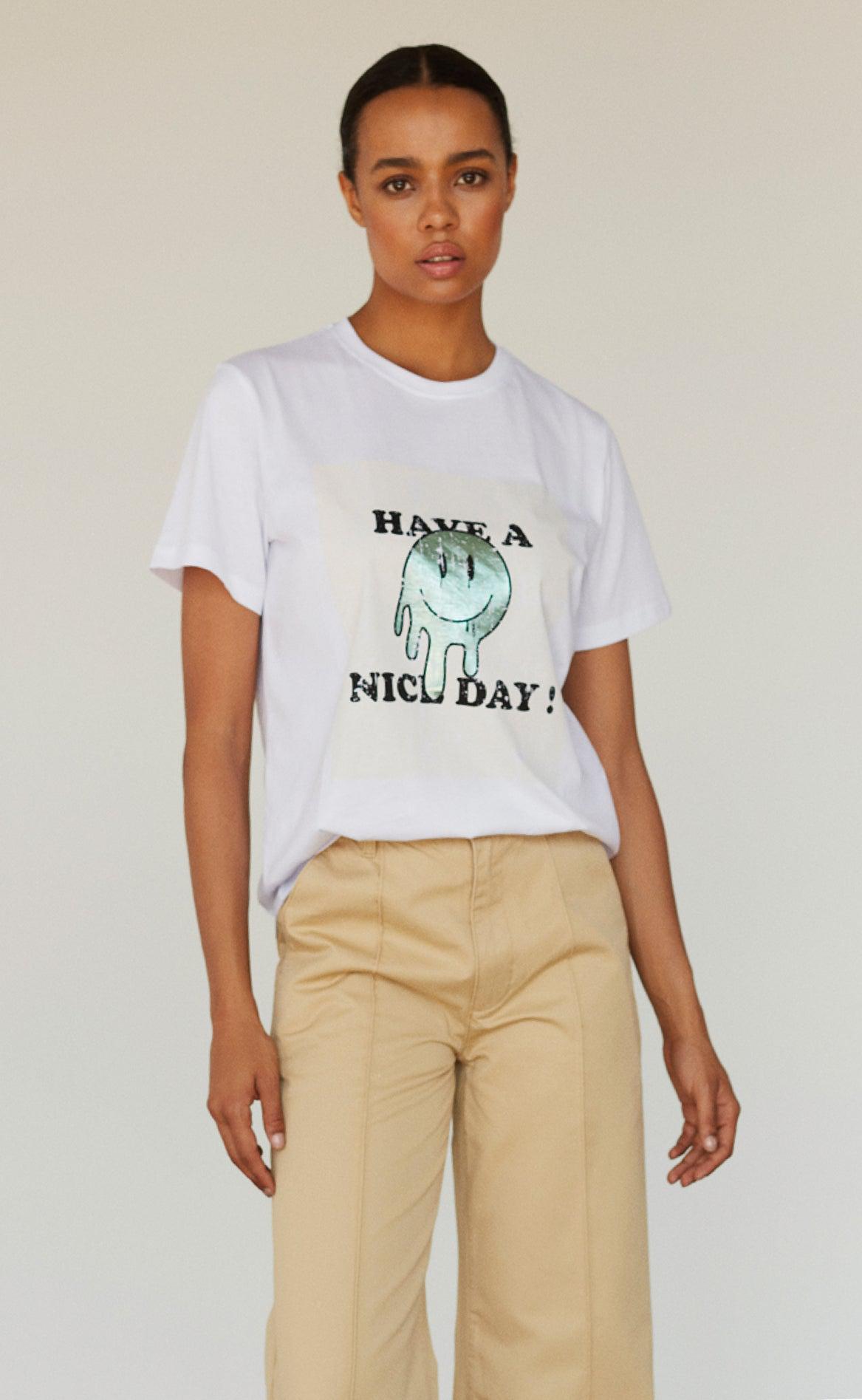 Sofie Schnoor T-shirt - S231293 - White W. Mint