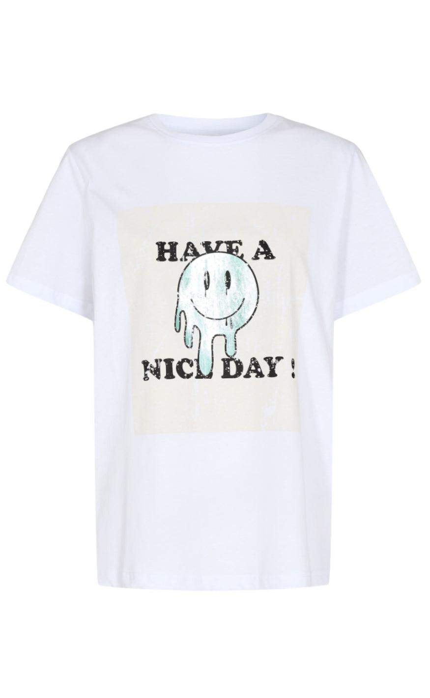 Sofie Schnoor T-shirt - S231293 - White W. Mint