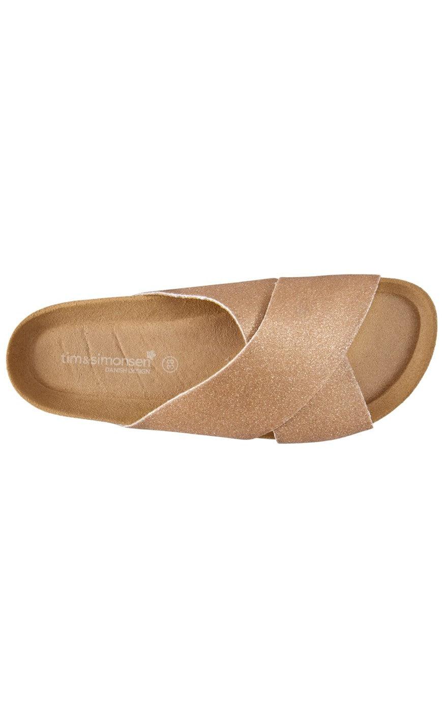 TIM & SIMONSEN ANNET SANDAL GOLD GLITTER