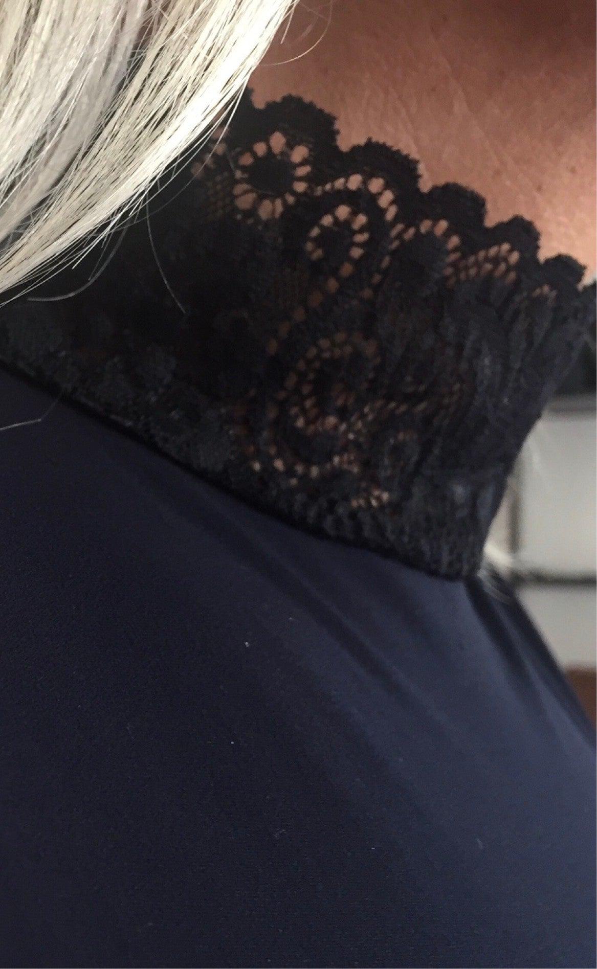 TIM & SIMONSEN TURTLELACE TOP BLACK