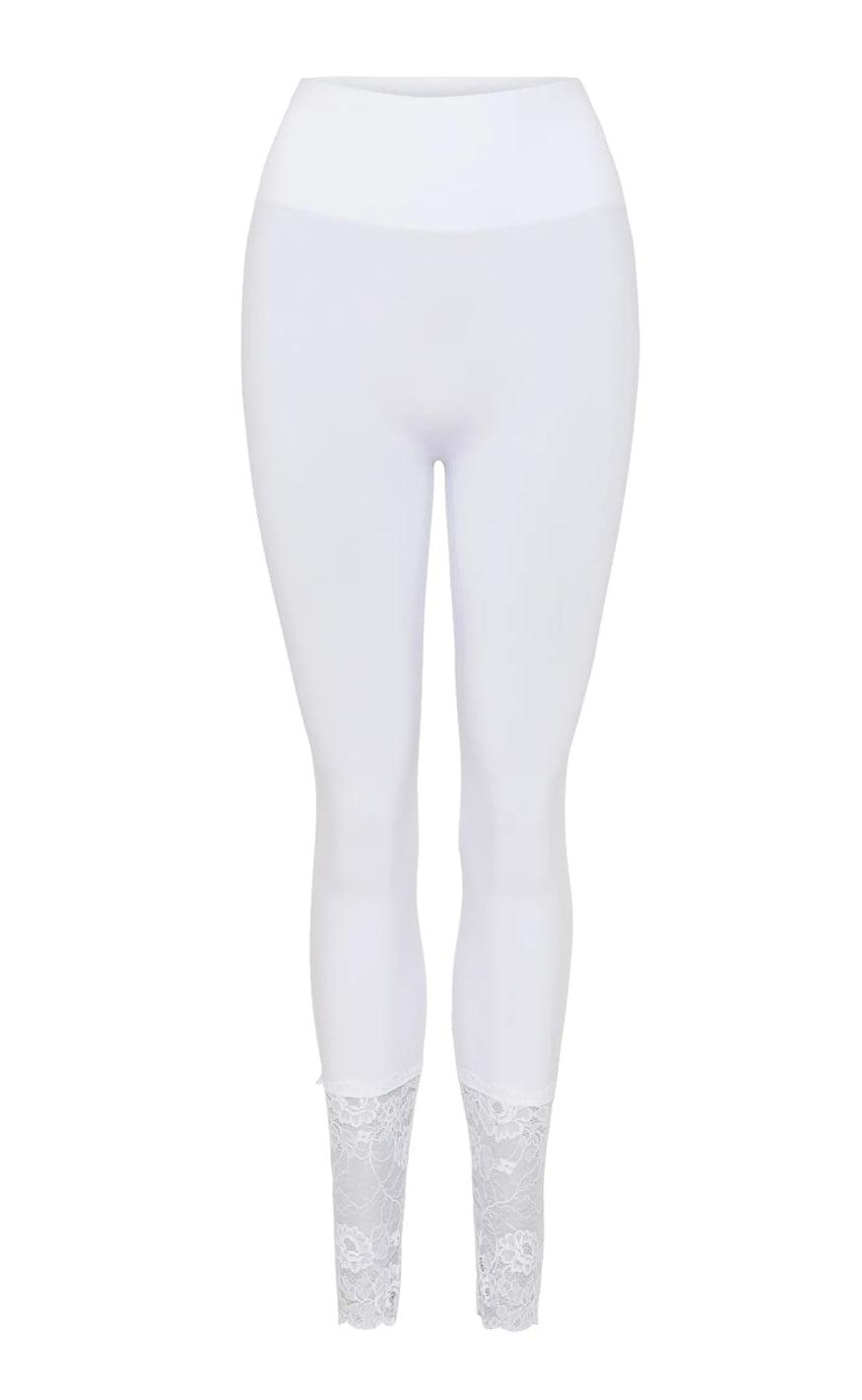 Tim & Simonsen Leggings - Martha Lace - Bianco