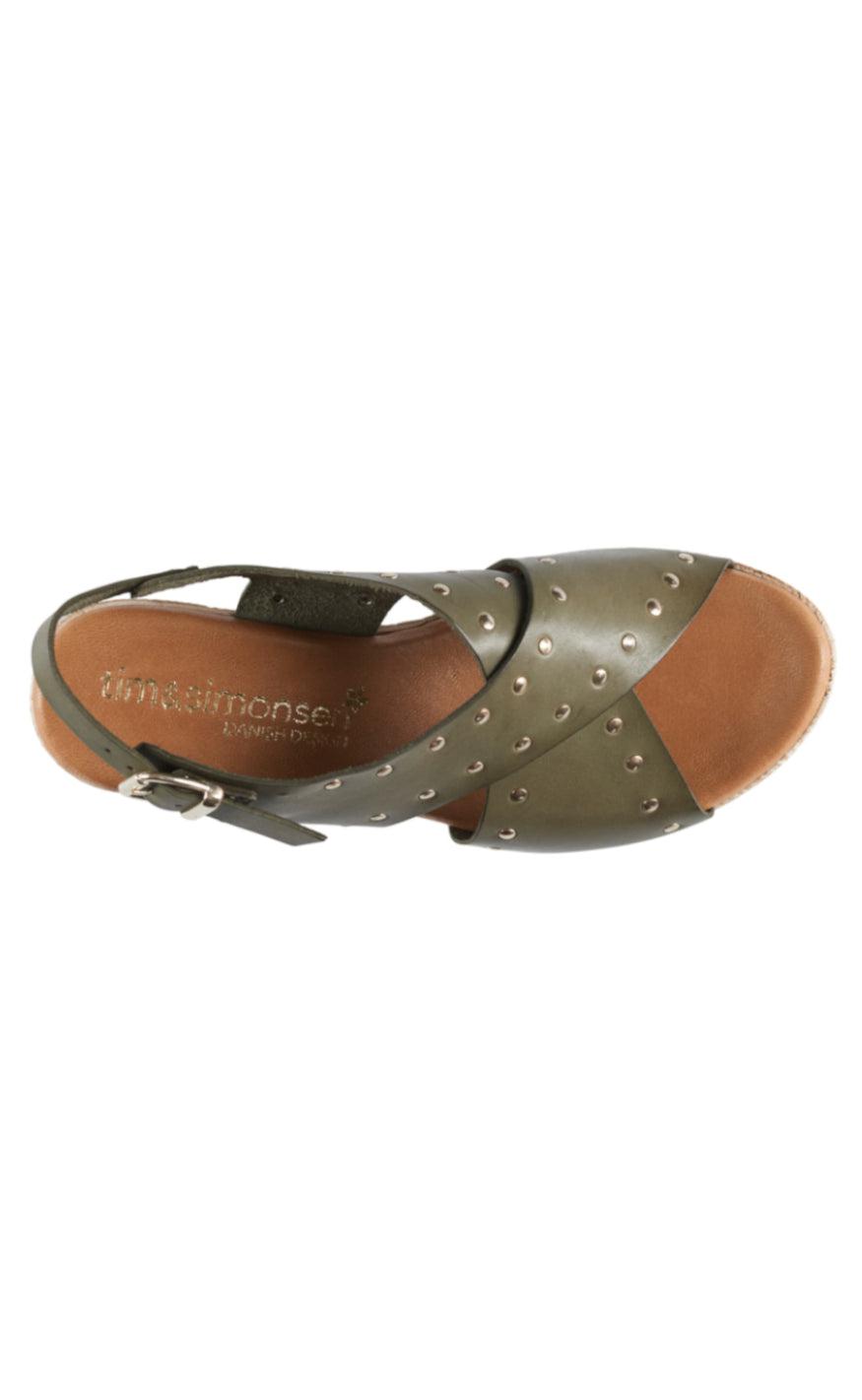 Tim & Simonsen Sandaler - Isabella Stud - Kaki