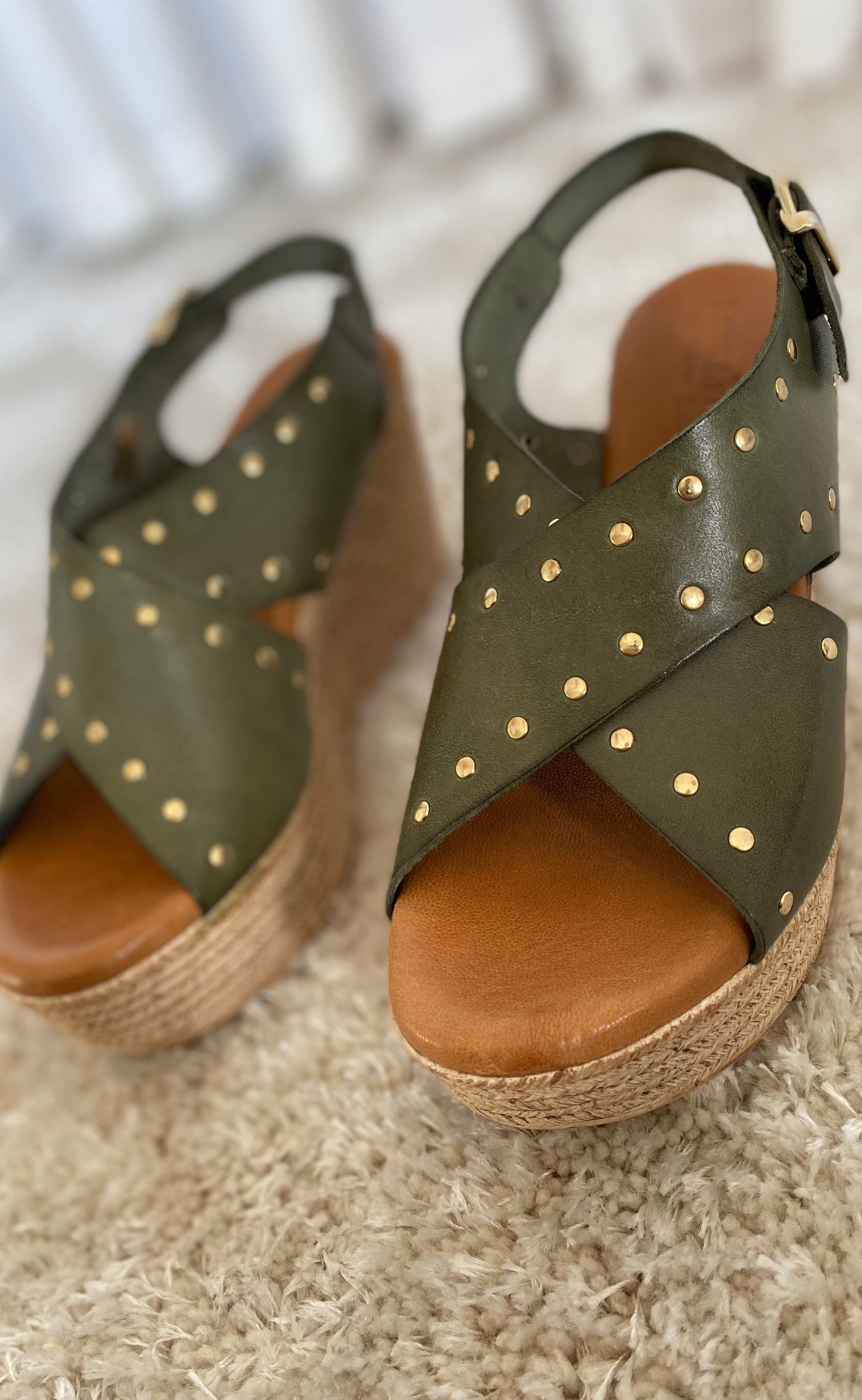 Tim & Simonsen Sandaler - Isabella Stud - Kaki