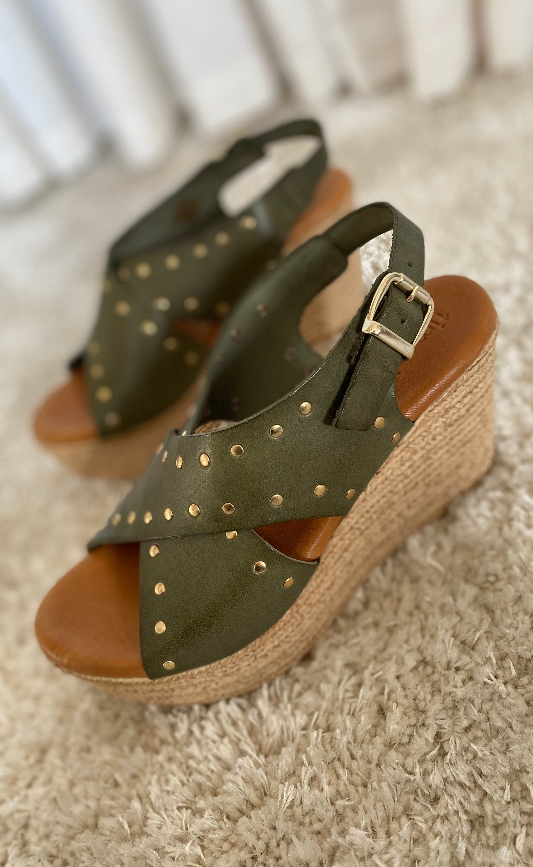 Tim & Simonsen Sandaler - Isabella Stud - Kaki