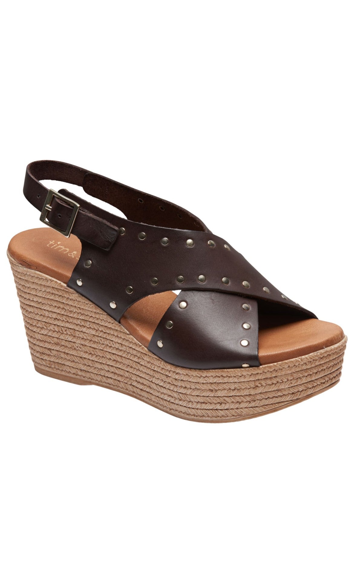 Tim & Simonsen Sandaler - Isabella Stud - Marron