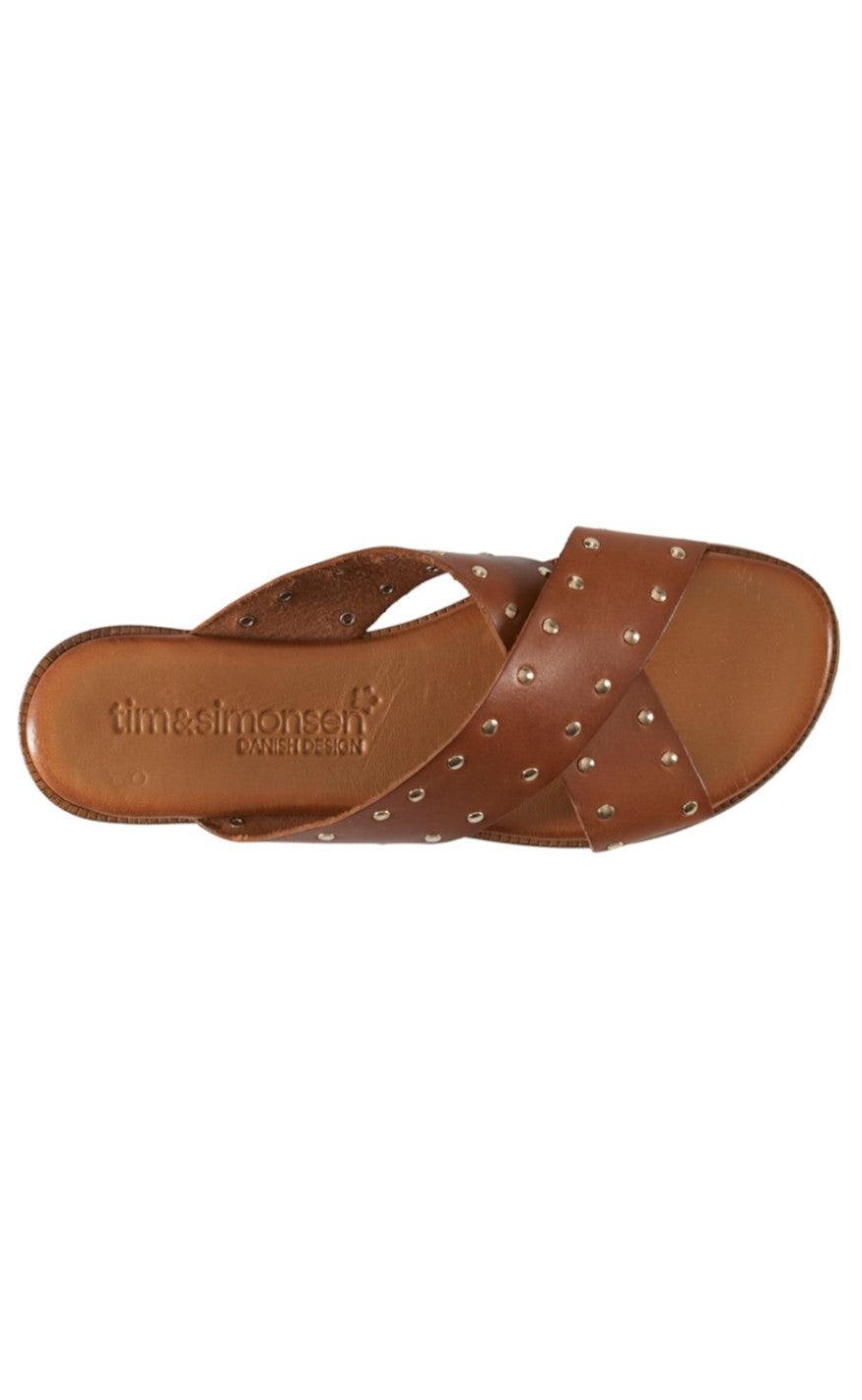 Tim & Simonsen Sandaler - Tine Stud Slip In - Leather Color