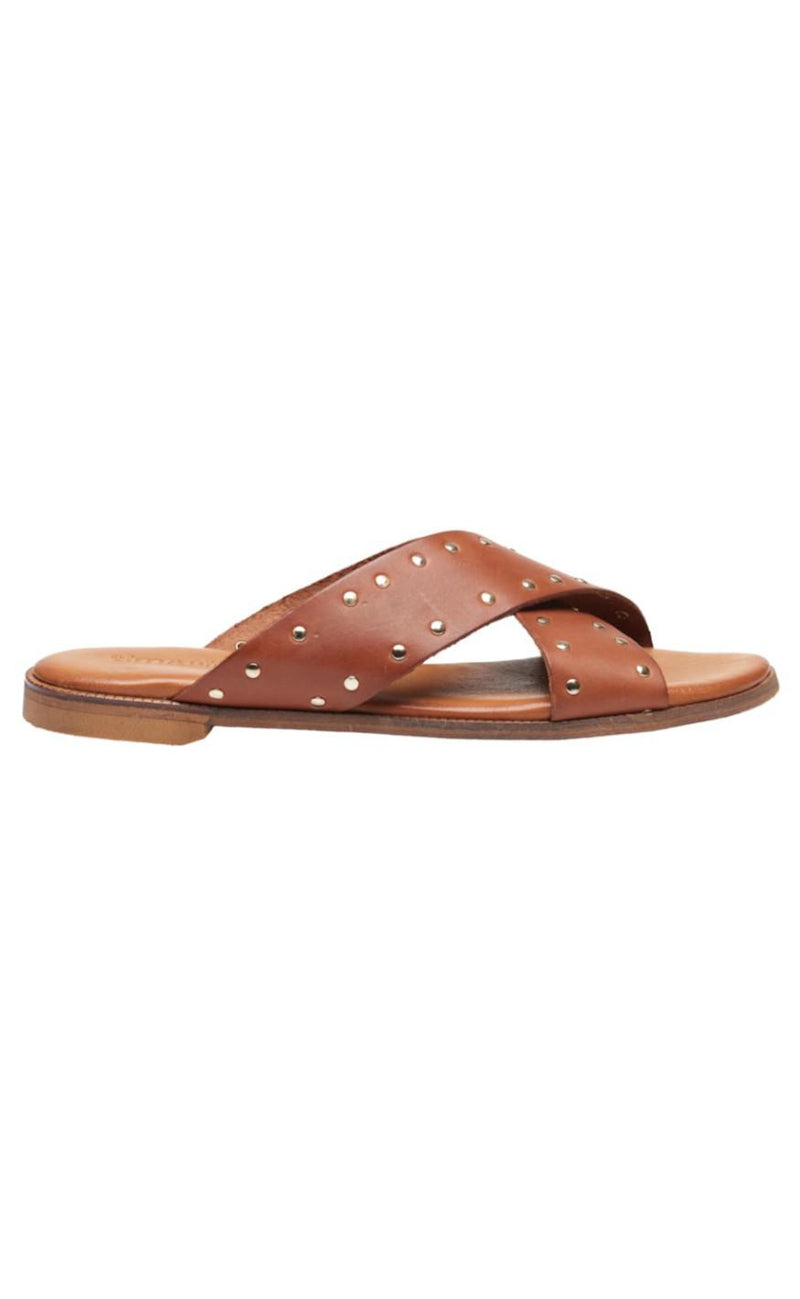 Tim & Simonsen Sandaler - Tine Stud Slip In - Leather Color