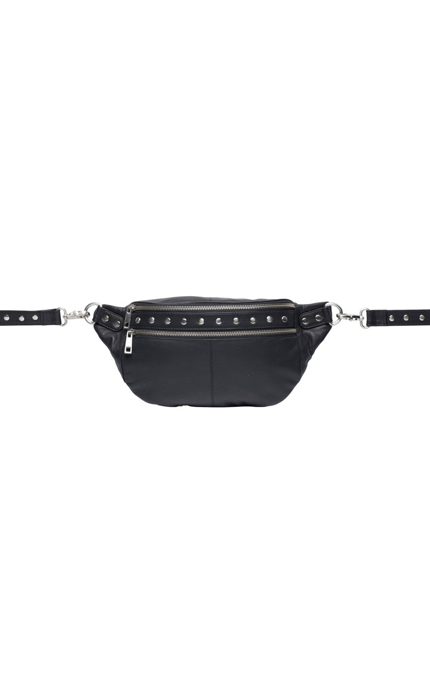 Tim & Simonsen Taske - Astrid Stud Bumbag - Black