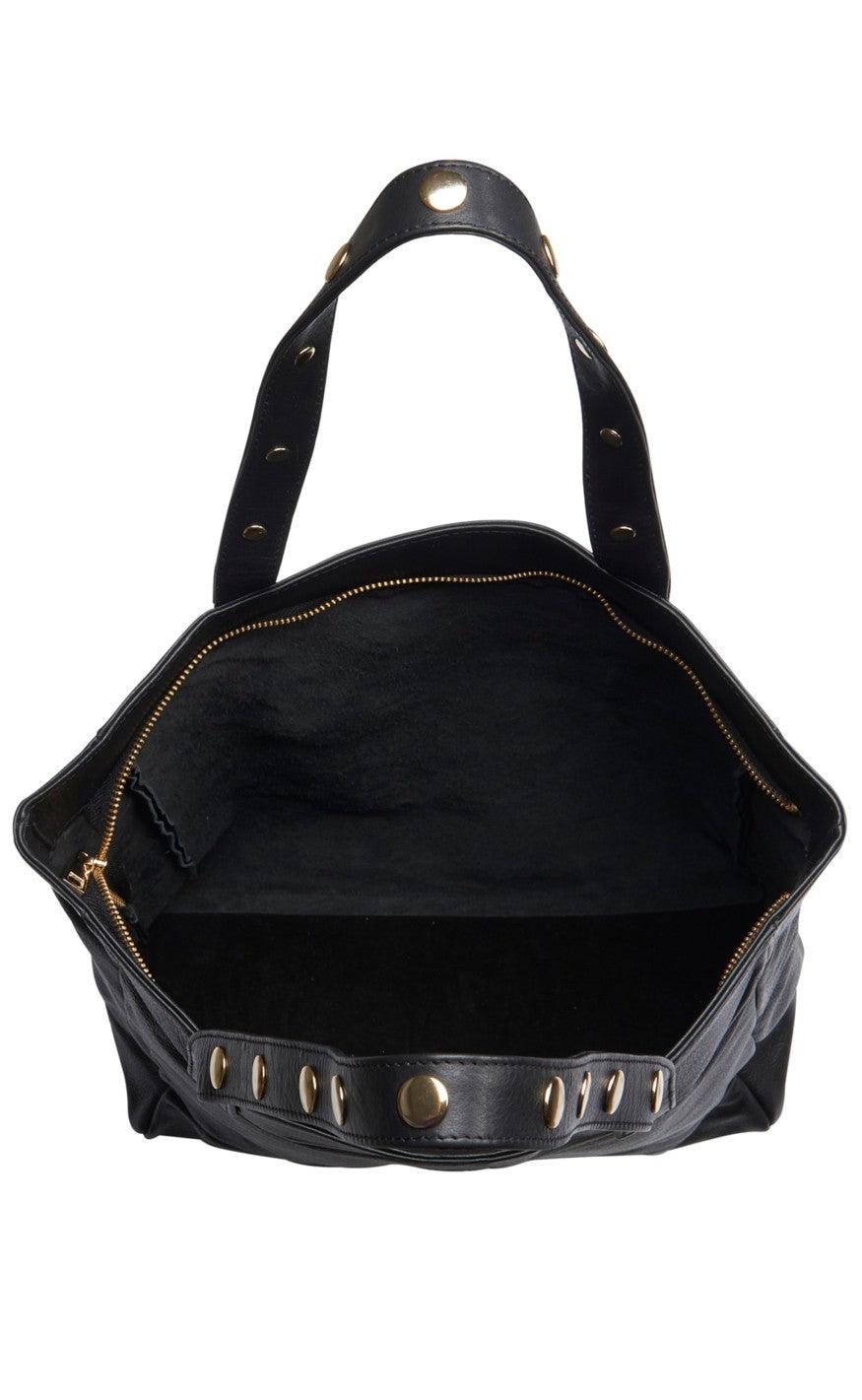 Tim & Simonsen Taske - Pernille Stud Shopper - Black / Gold