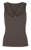 Tim & Simonsen Topp - Belen V-Lace - Coffee