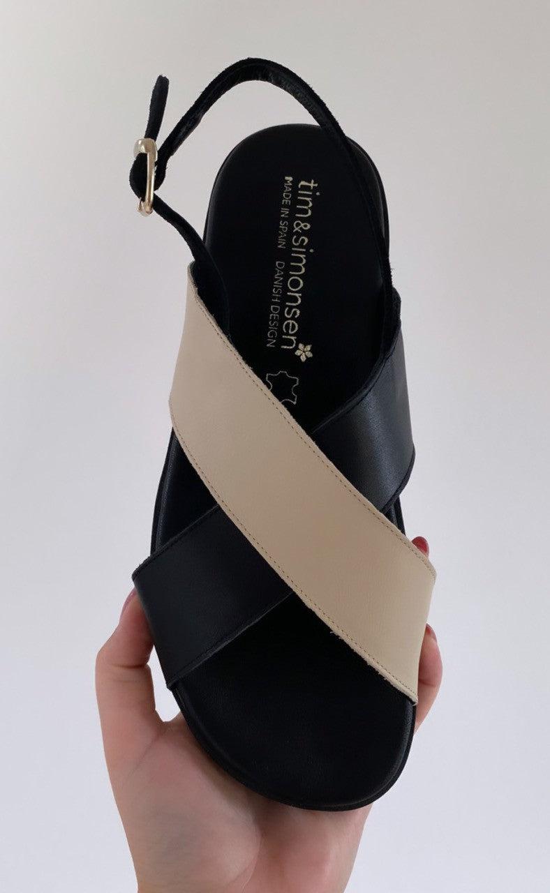Tim & Simonsen x Fashionbystrand Sandal - Stine - Black/Ivory