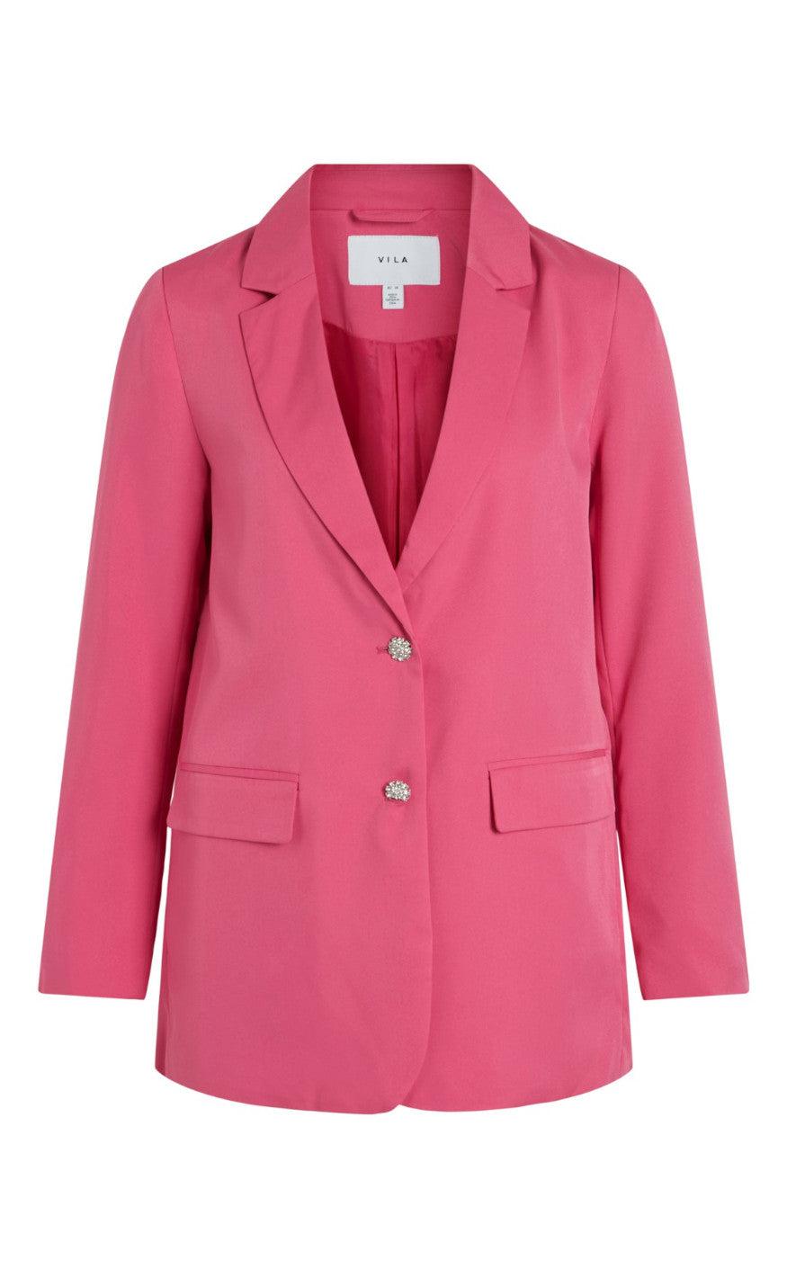 VILA Blazer - Kammas - Pink Yarrow