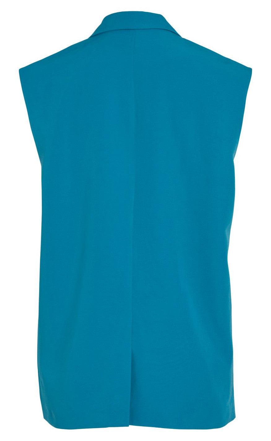 VILA Blazer Vest - Kalinka - Algiers Blue