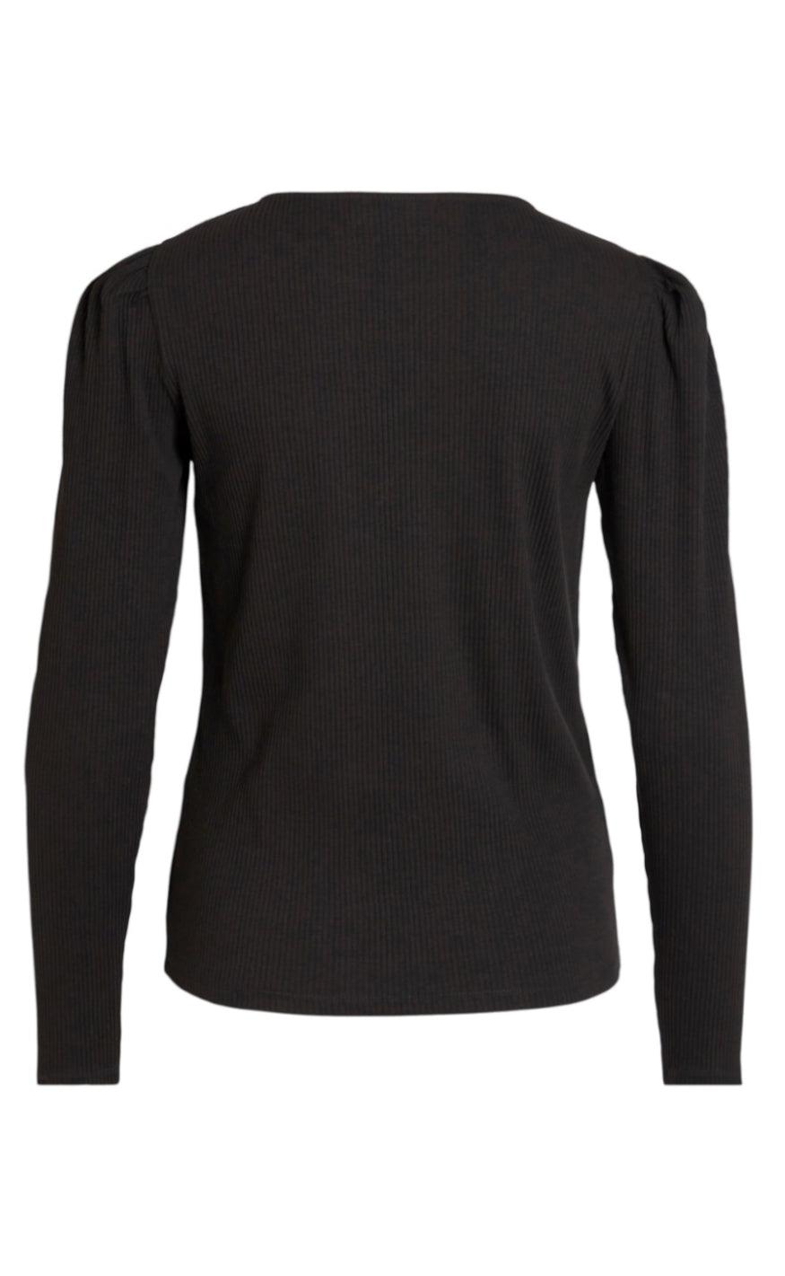 VILA Bluse - Balu Puff - Black
