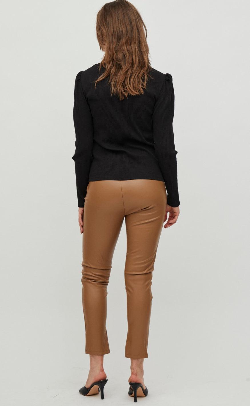 VILA Bluse - Balu Puff - Black