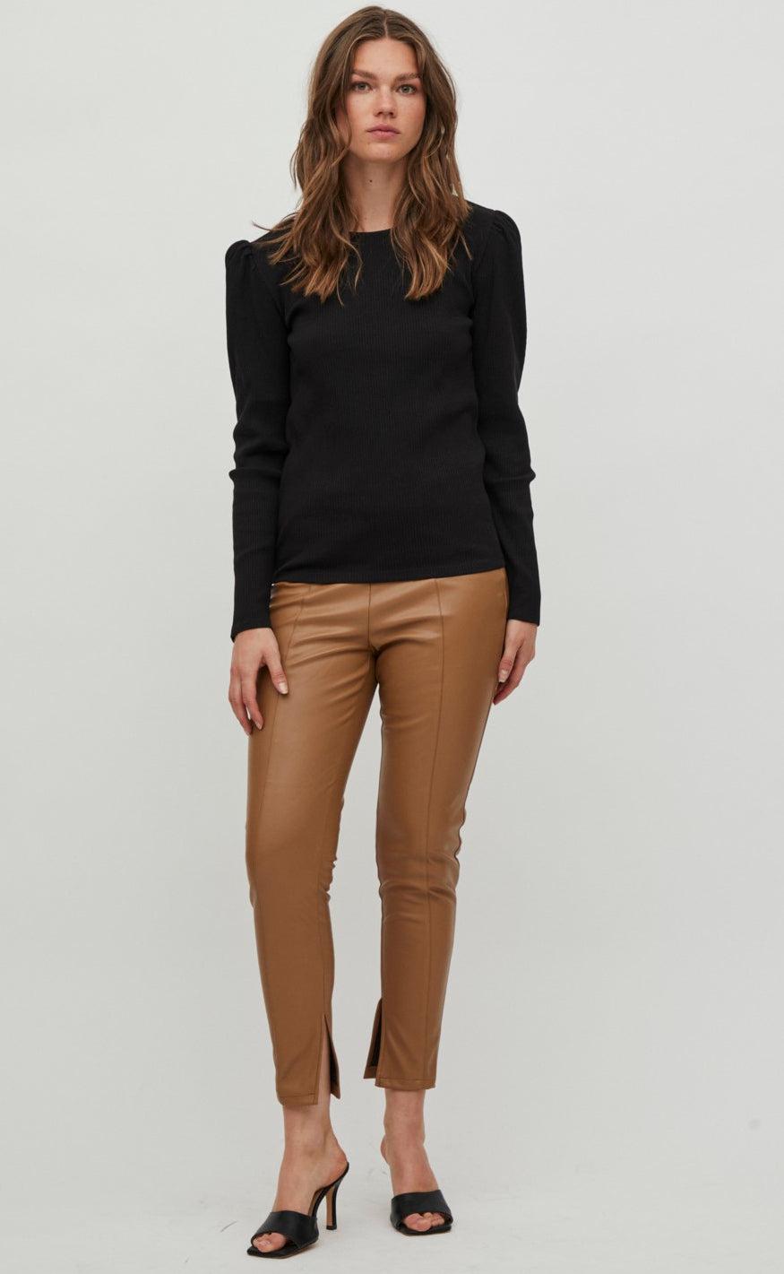 VILA Bluse - Balu Puff - Black