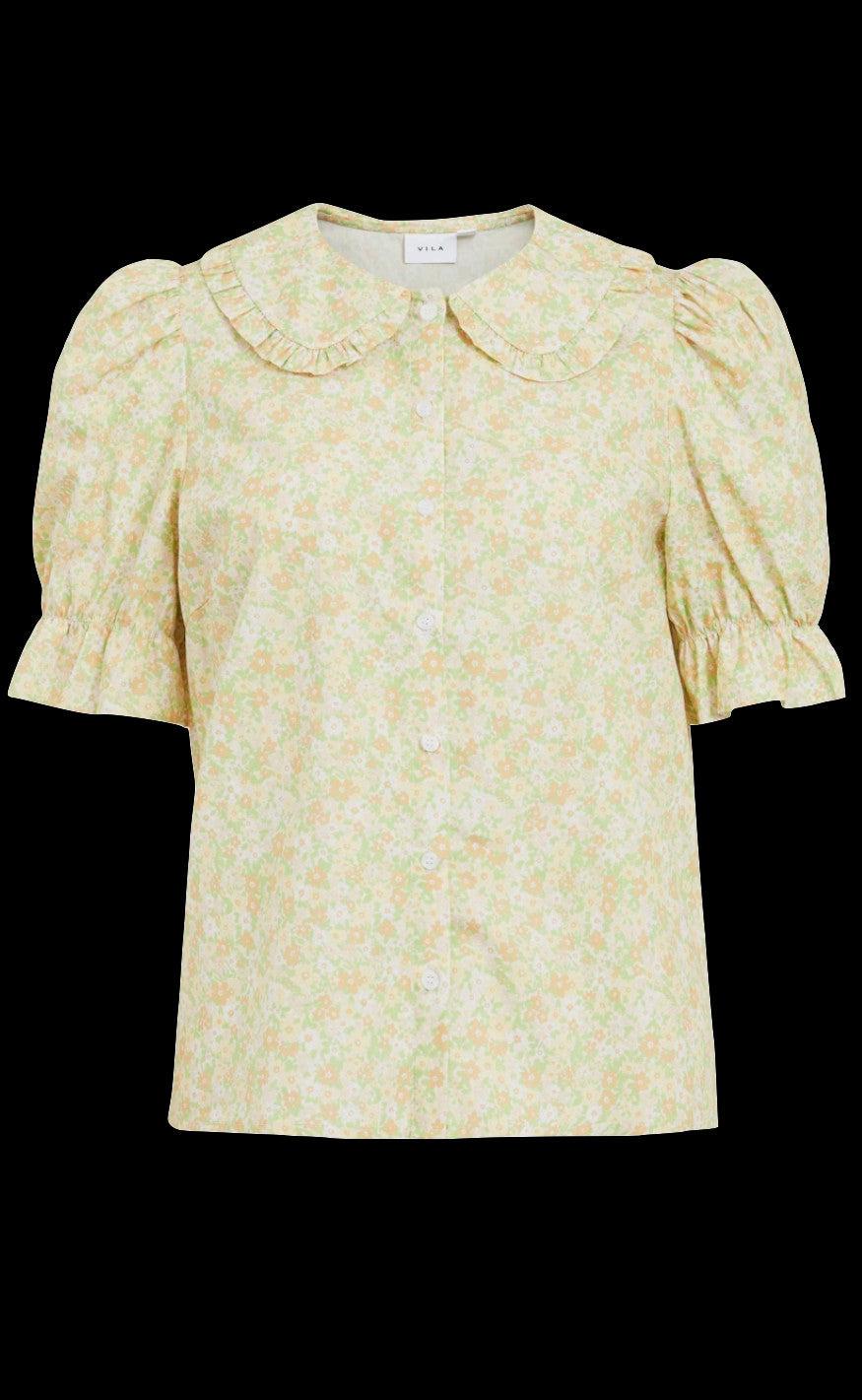 VILA Bluse - Colmena - Cloud Dancer