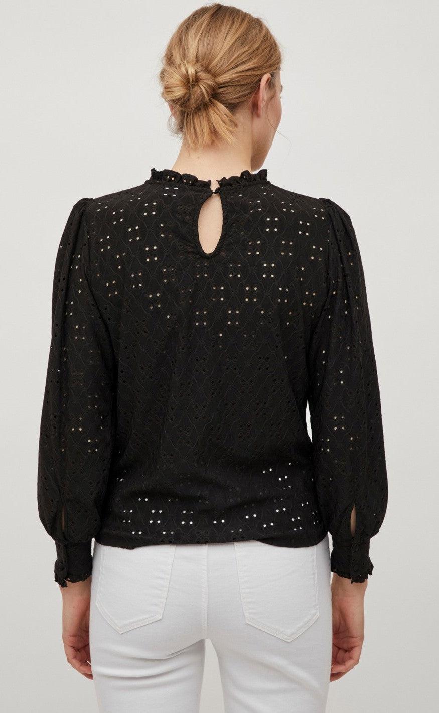 VILA Bluse - Kawa - Black