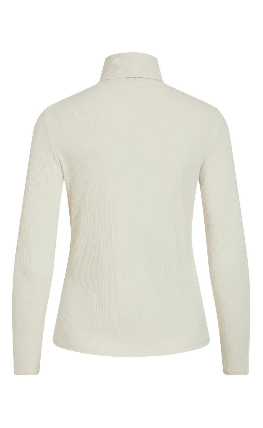 VILA Bluse - Solitta Rib - Birch