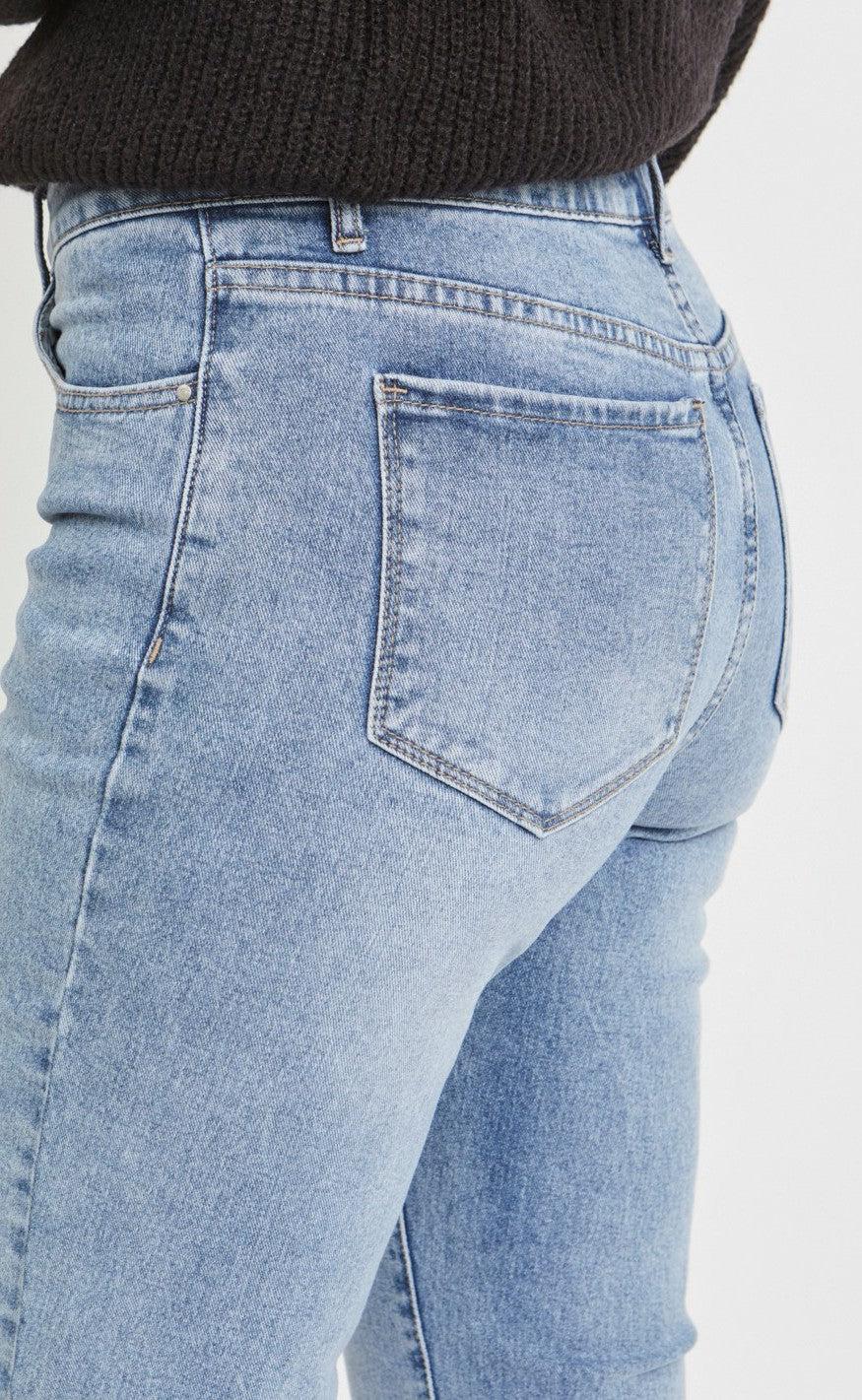 VILA Bukser - Stray Straight Jeans - Light Blue Denim