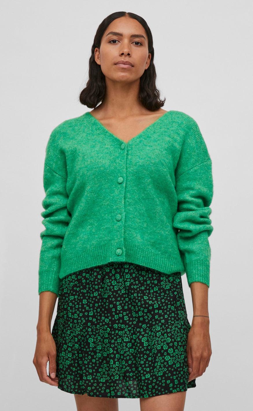 VILA Cardigan - Jamina - Kelly Green