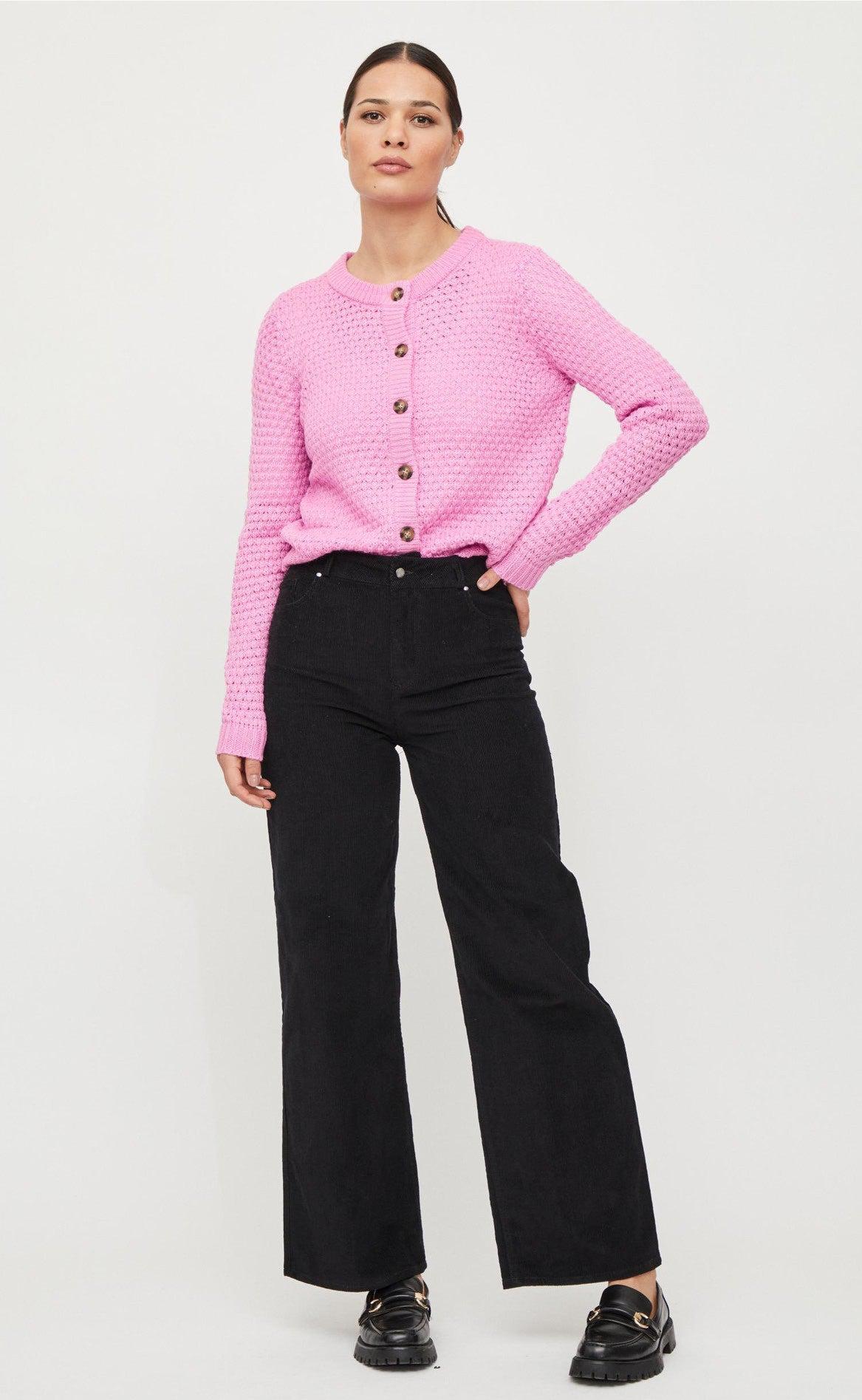 VILA Cardigan - Liomy - Fuchsia Pink