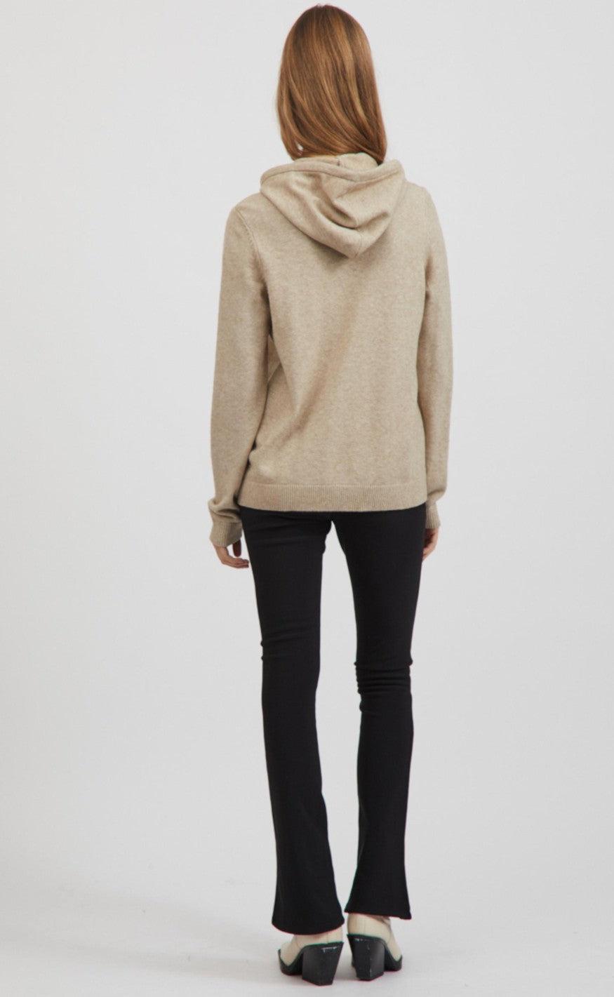 VILA Hoodie - Ril - Natural Melange