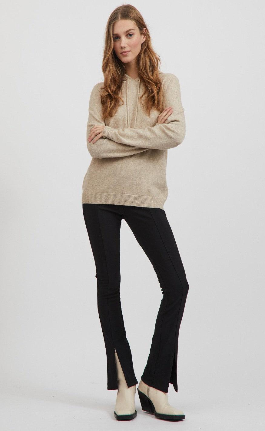 VILA Hoodie - Ril - Natural Melange