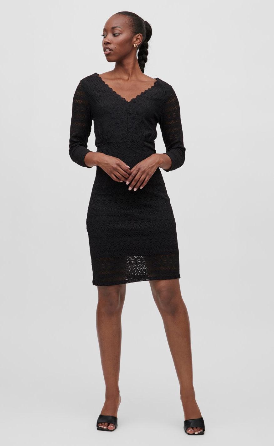 VILA Kjole - Chikka Lace - Black