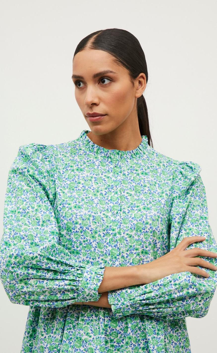 VILA Kjole - Flow - Kelly Green