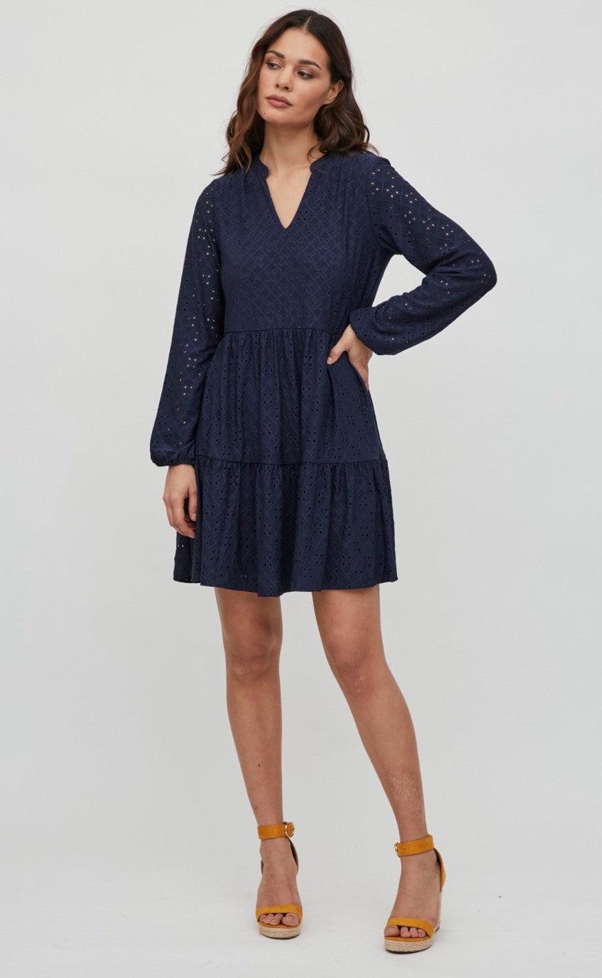 VILA Kjole - Kawa - Navy