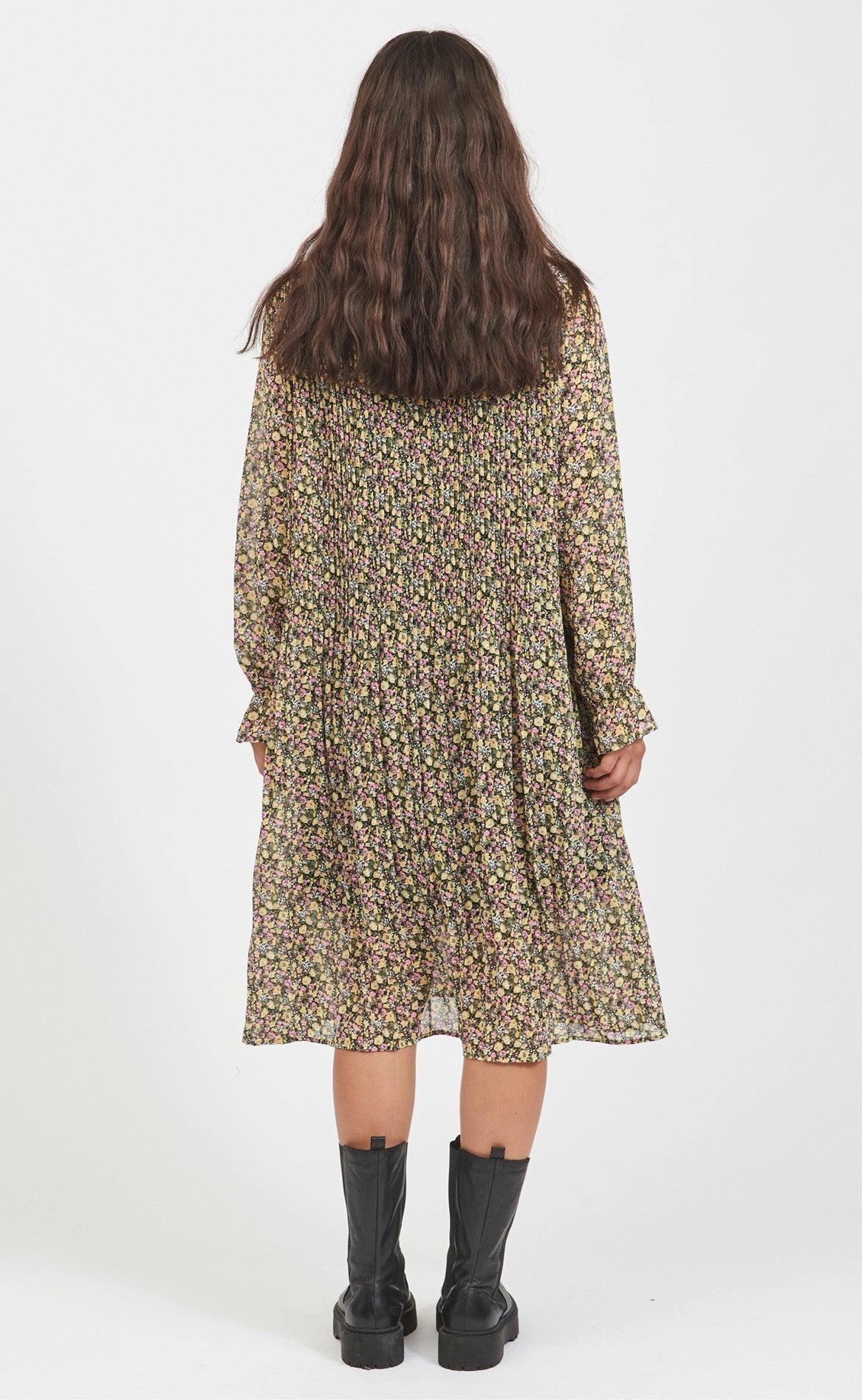 VILA Kjole - Lyck - Black/Flower
