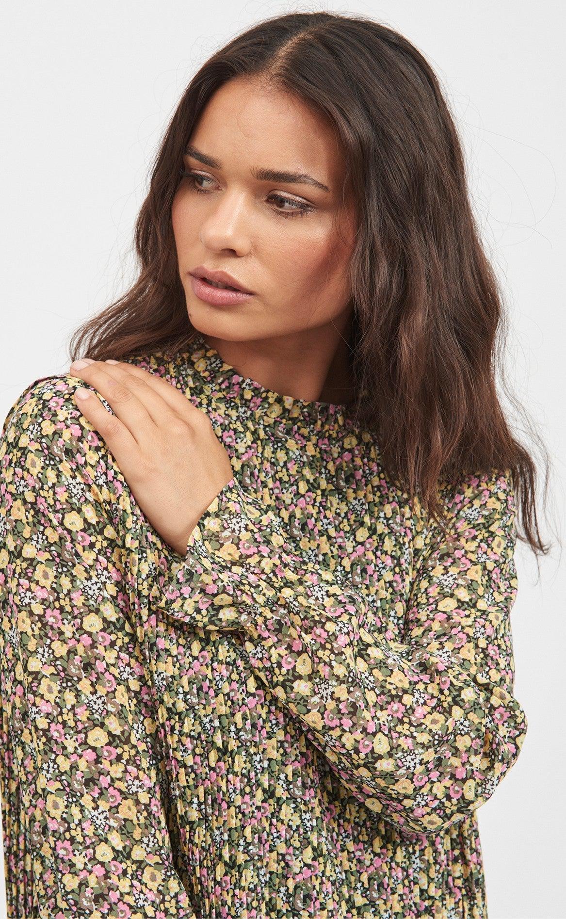 VILA Kjole - Lyck - Black/Flower