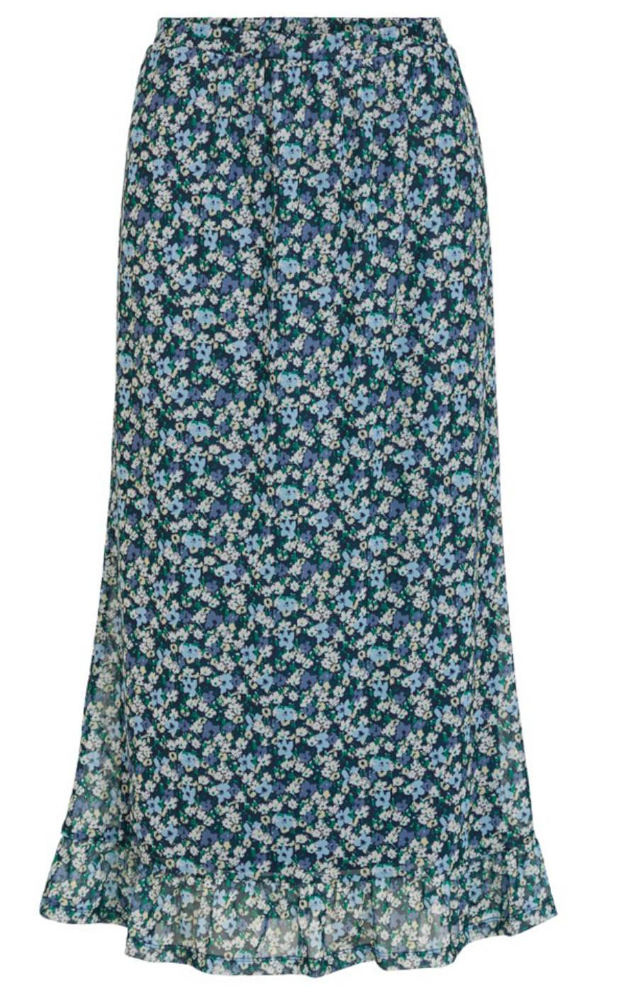 VILA Nederdel - Volette - Navy
