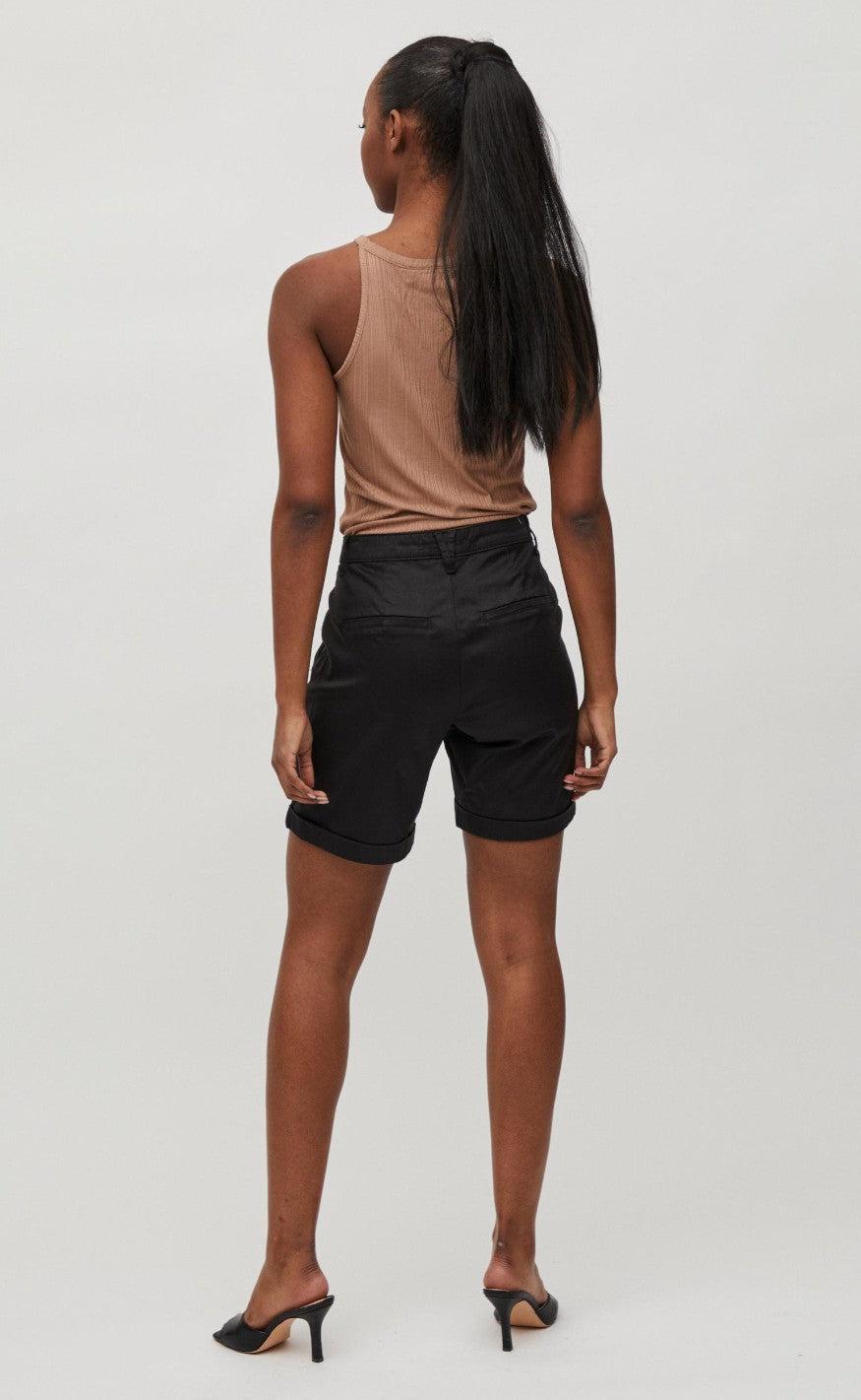 VILA Shorts - Chino - Black
