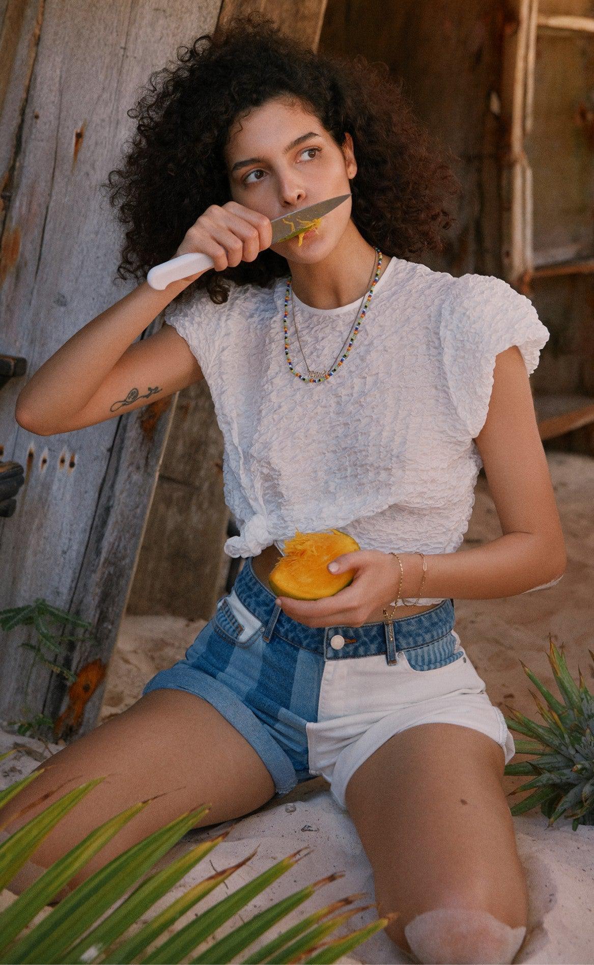 VILA Shorts - Nicala - Light Blue Denim