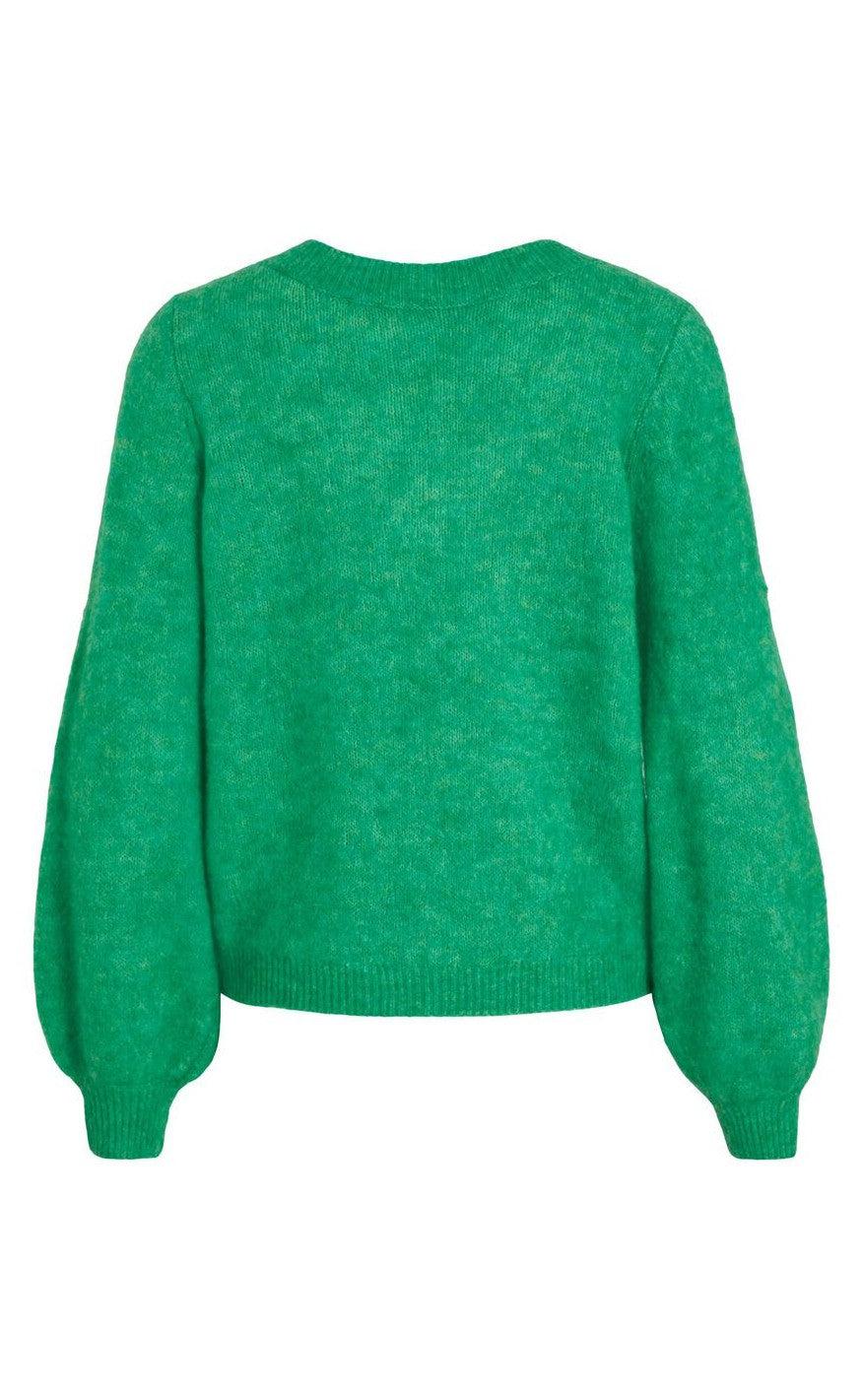 VILA Striktrøje - Jamina - Kelly Green