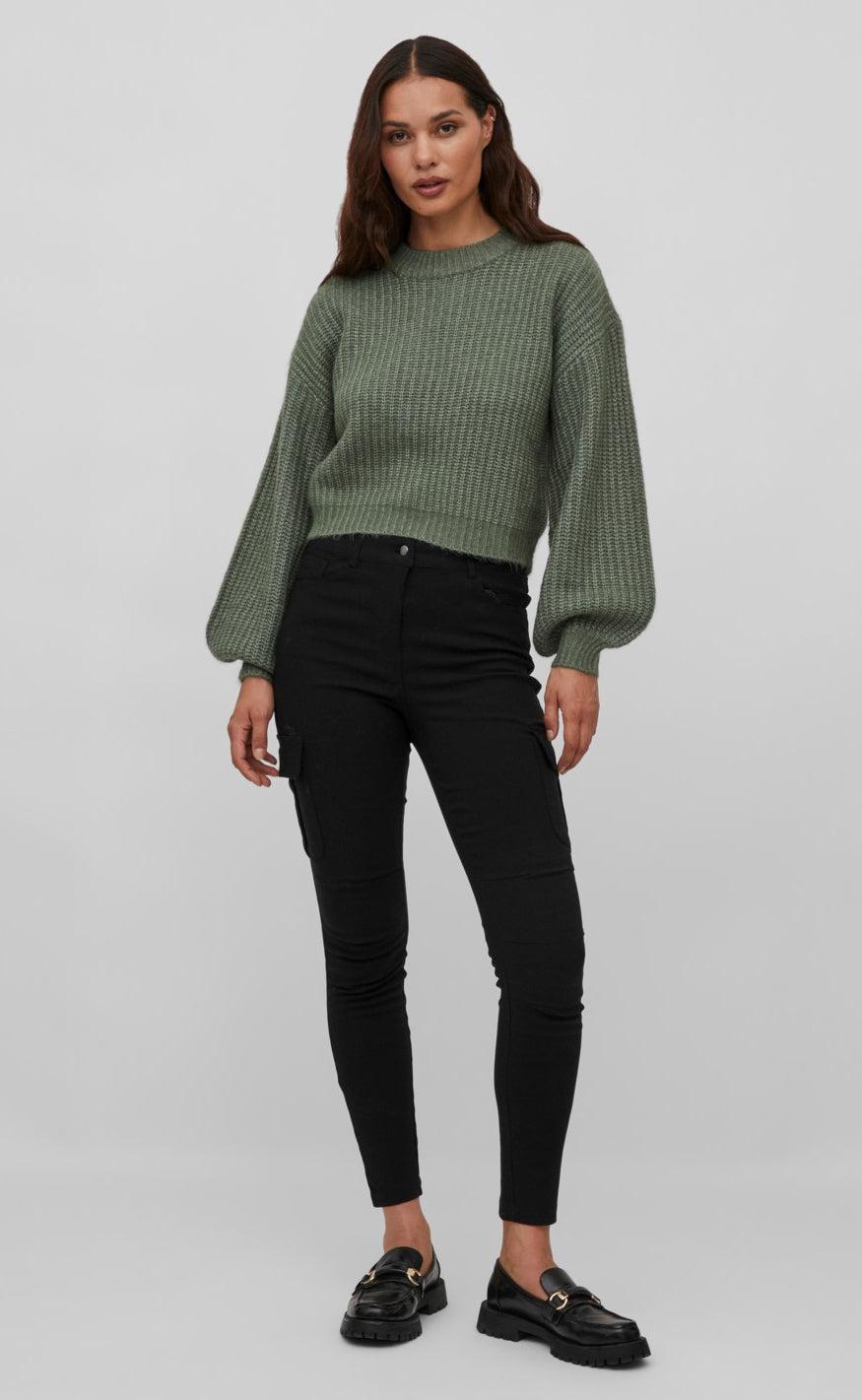 VILA Sweater - Felo - Laurel Wreath