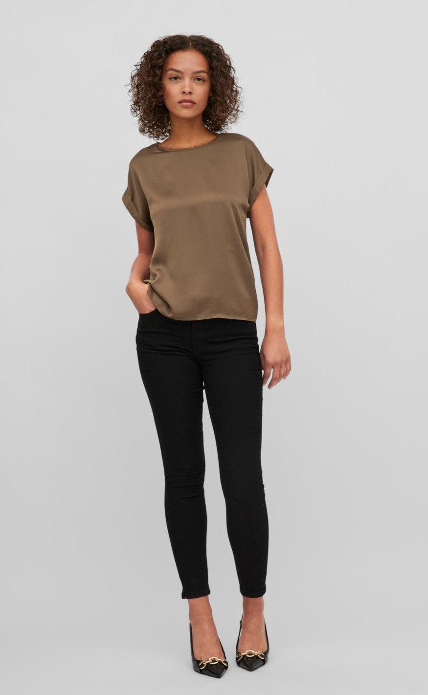 VILA Top - Ellette - Crocodile