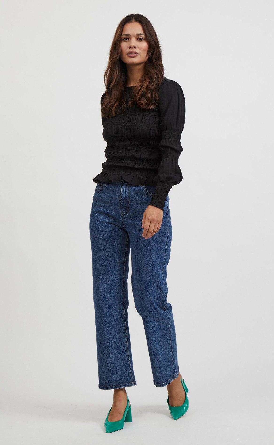 VILA Top - Rimes - Black
