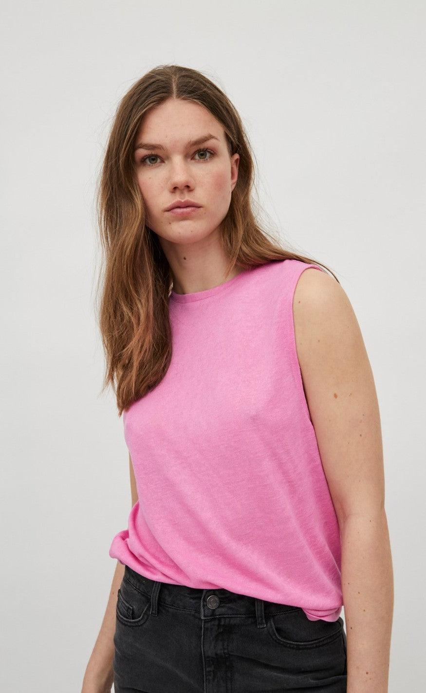 VILA Top - Sumi - Fuchsia Pink