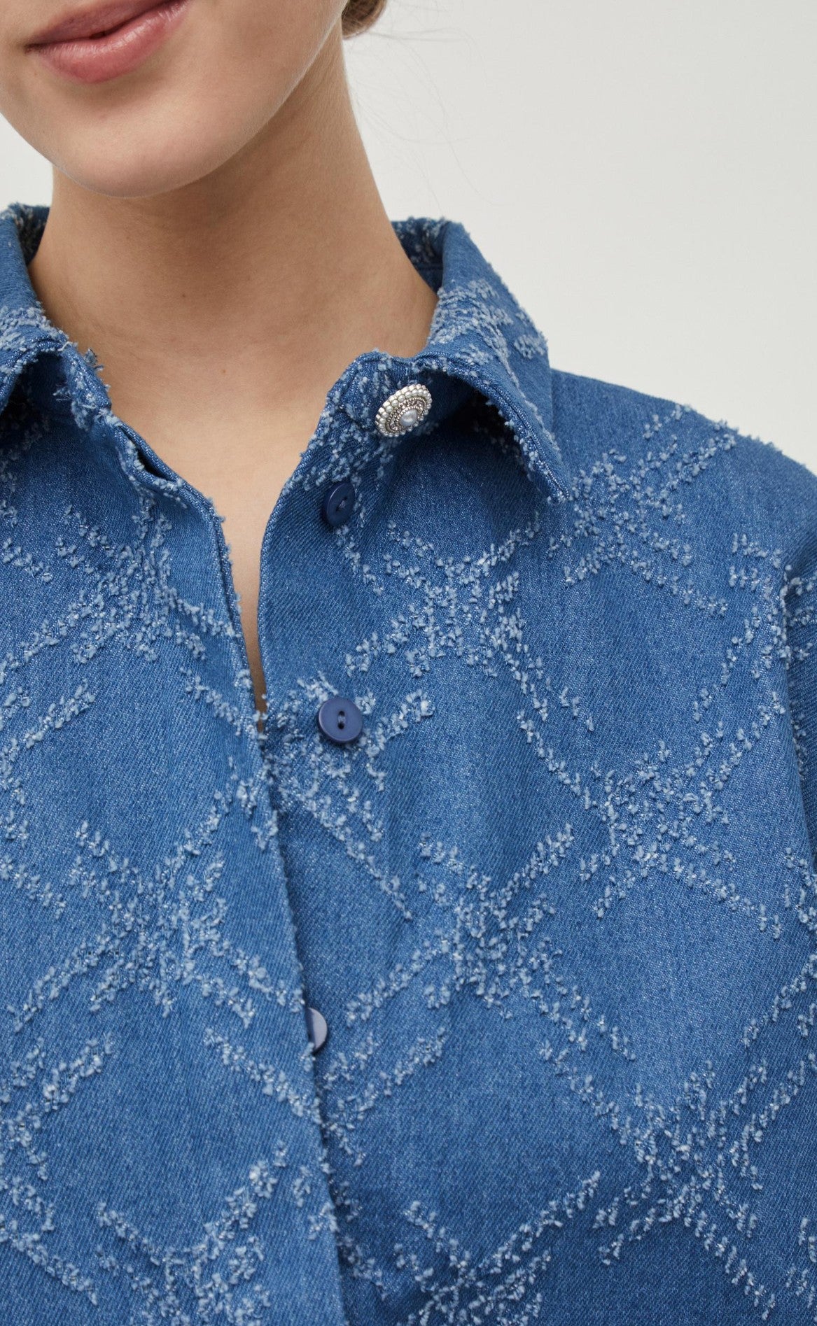 Vila Blazer Vest - Goliat - Medium Blue Denim