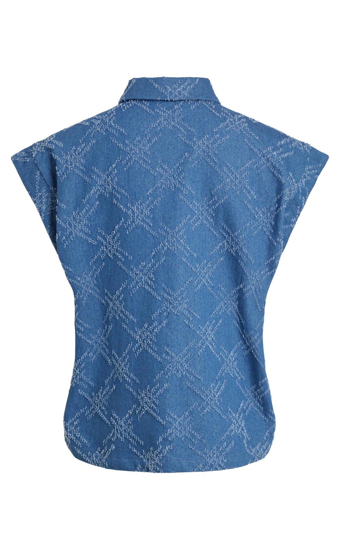 Vila Blazer Vest - Goliat - Medium Blue Denim