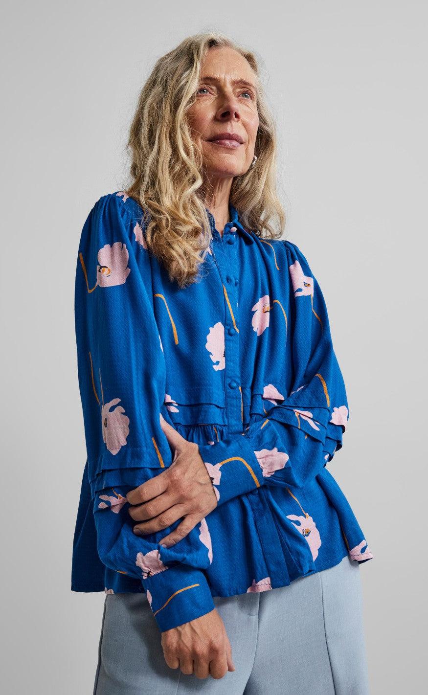 YAS Bluse - Orchido - Nautical Blue