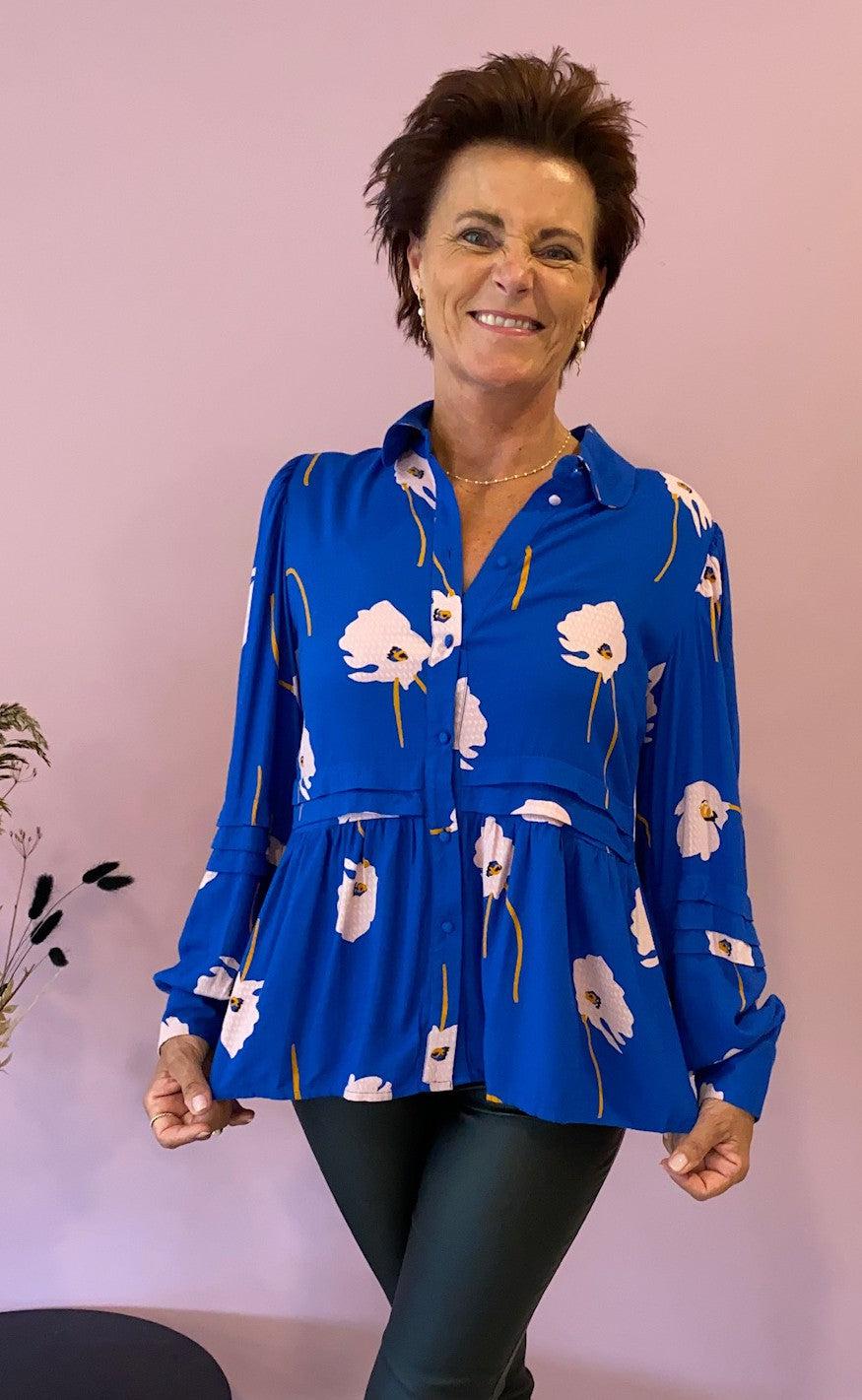 YAS Bluse - Orchido - Nautical Blue
