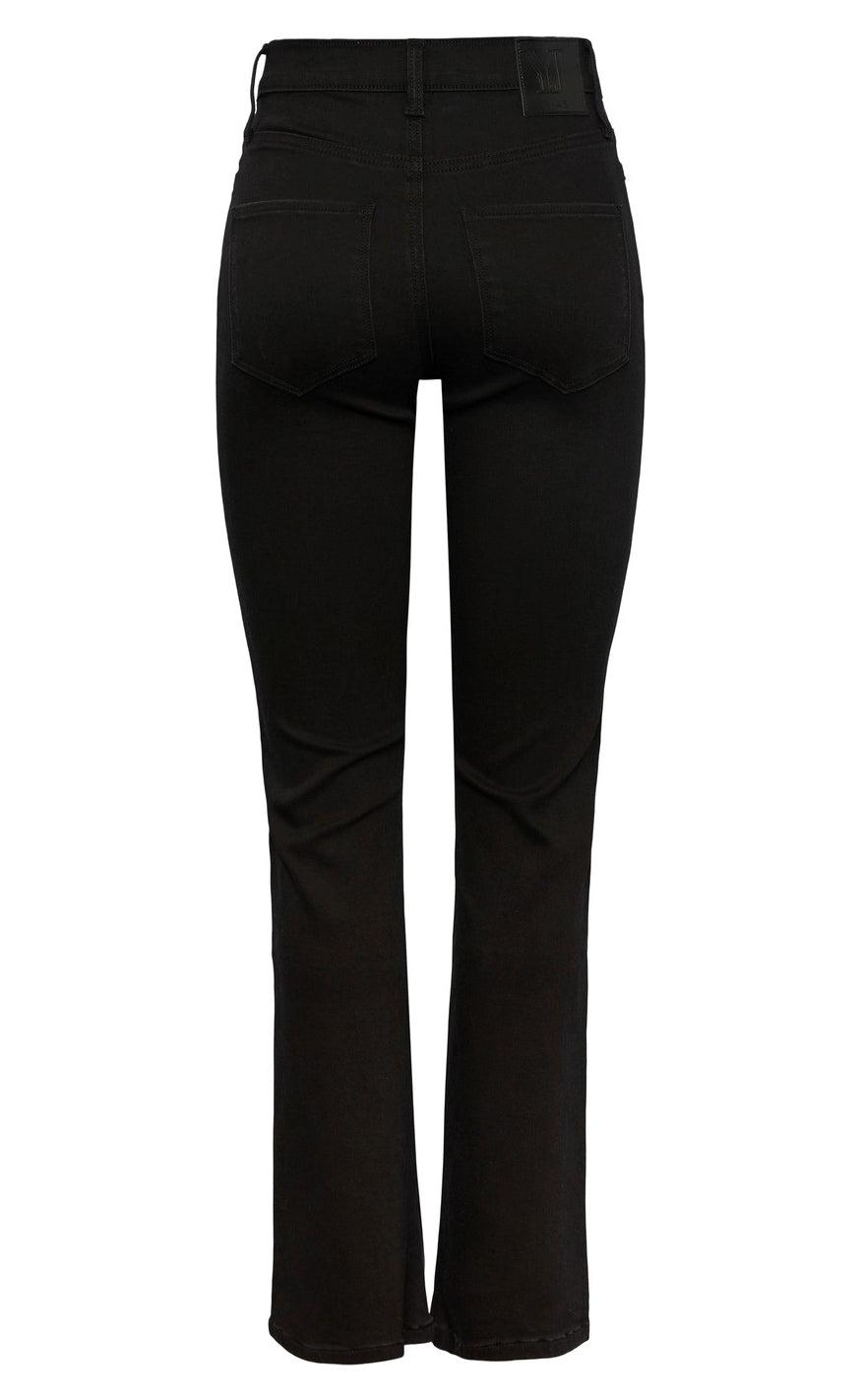 YAS Bukser - Vinnie HW Flared - Black